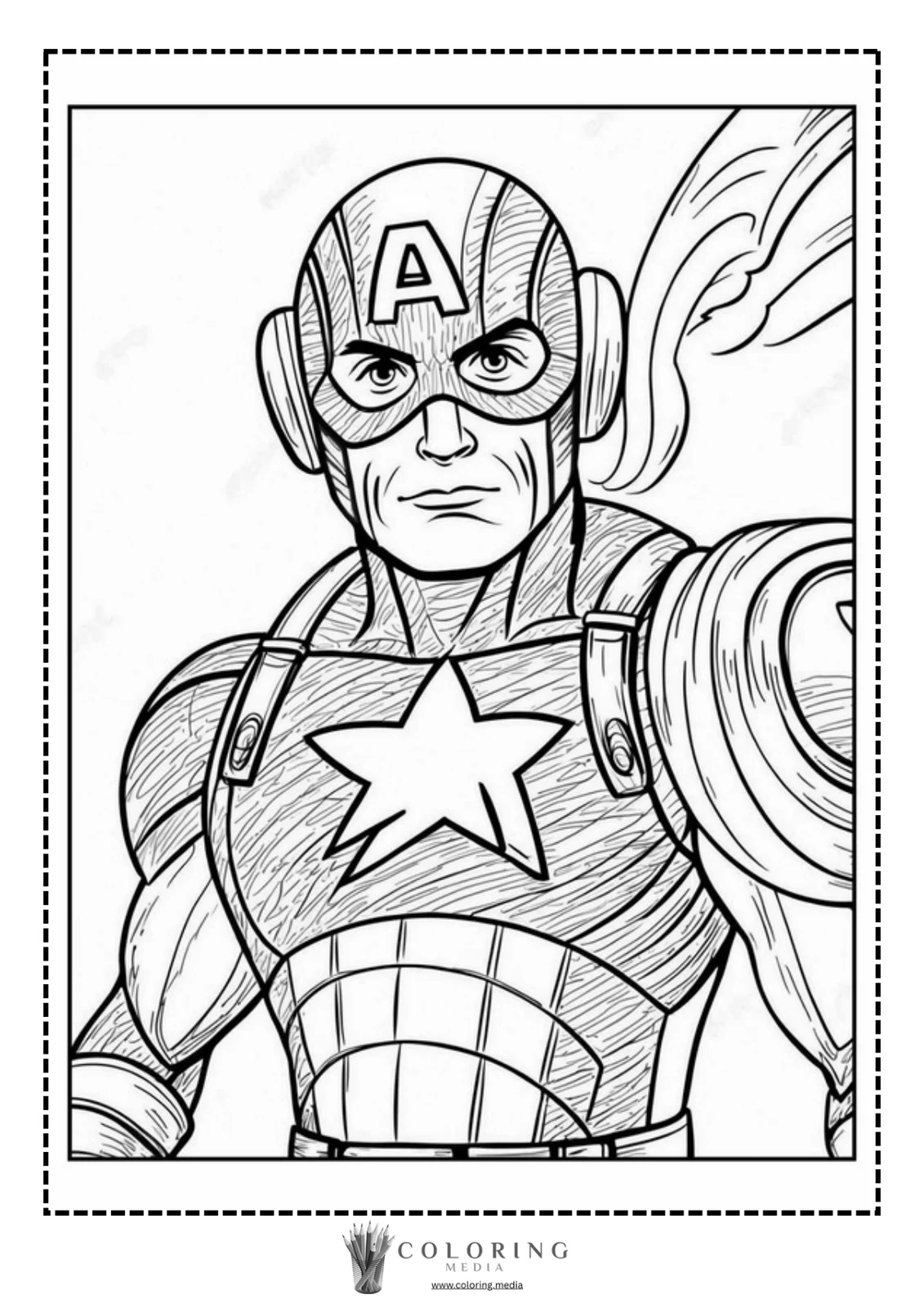 A superhero with an "A" on his helmet poses confidently, ready for action.