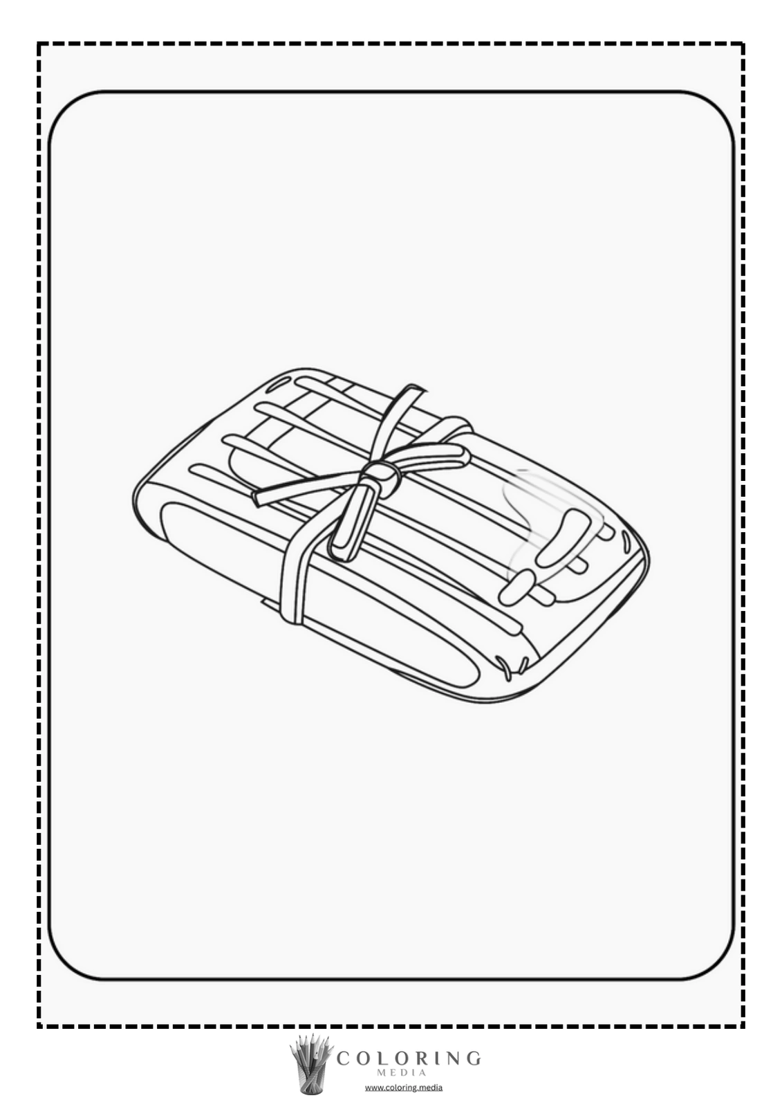 A wrapped food tied with a ribbon, ready for giving.