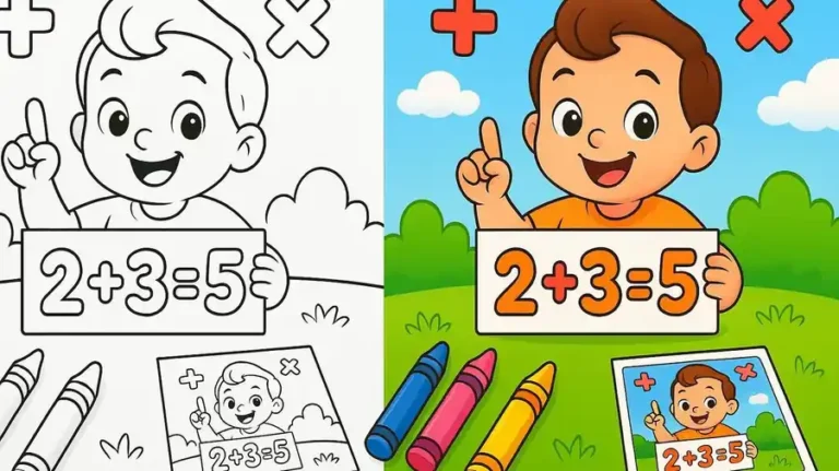 Addition Math Coloring Pages featured image