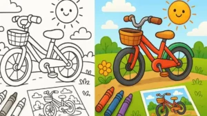 Bicycle Coloring Pages featured image