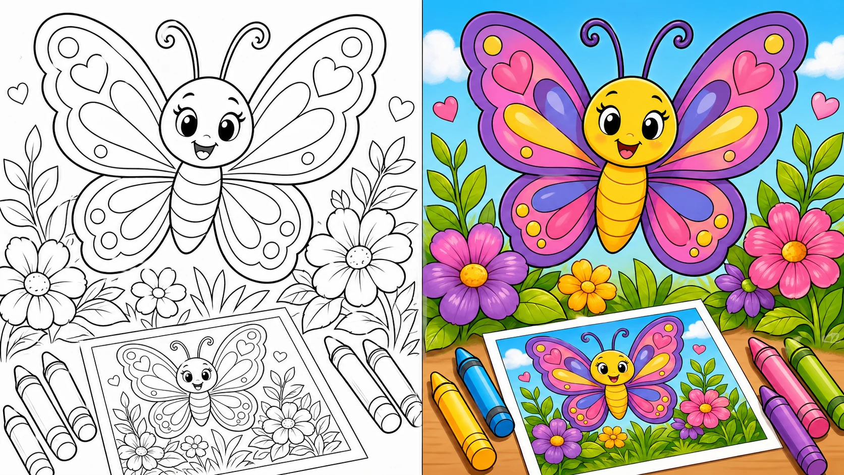 Butterfly Coloring Pages featured image