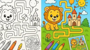 Maze Square Activity Pages Part 2 Coloring Pages featured image