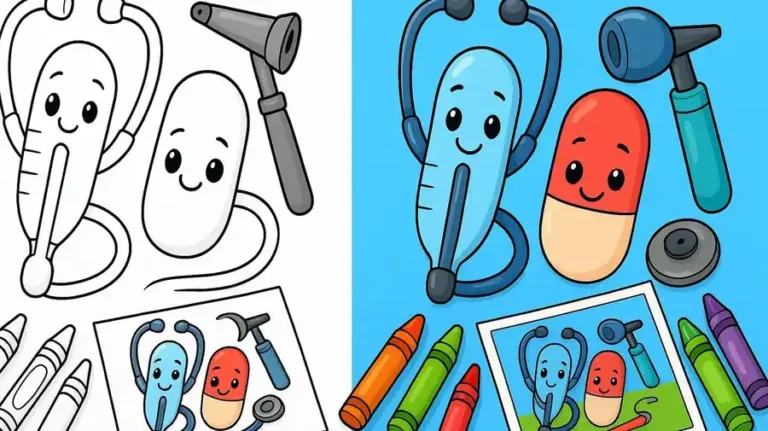 Medical Instrument Coloring Pages featured image