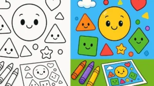 Multi Shapes Coloring Pages featured image