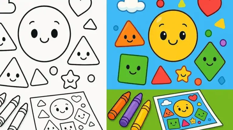 Multi Shapes Coloring Pages featured image