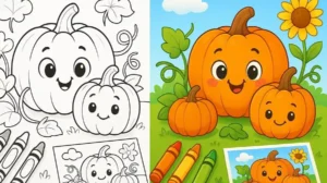 Preschool All About Pumpkins Coloring Pages featured image