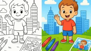 Skyscrapers Coloring Pages featured image