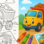Trucks Coloring Pages featured image