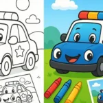 Vehicle Coloring Pages Kids Coloring Pages featured image