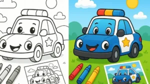 Vehicle Coloring Pages Kids Coloring Pages featured image