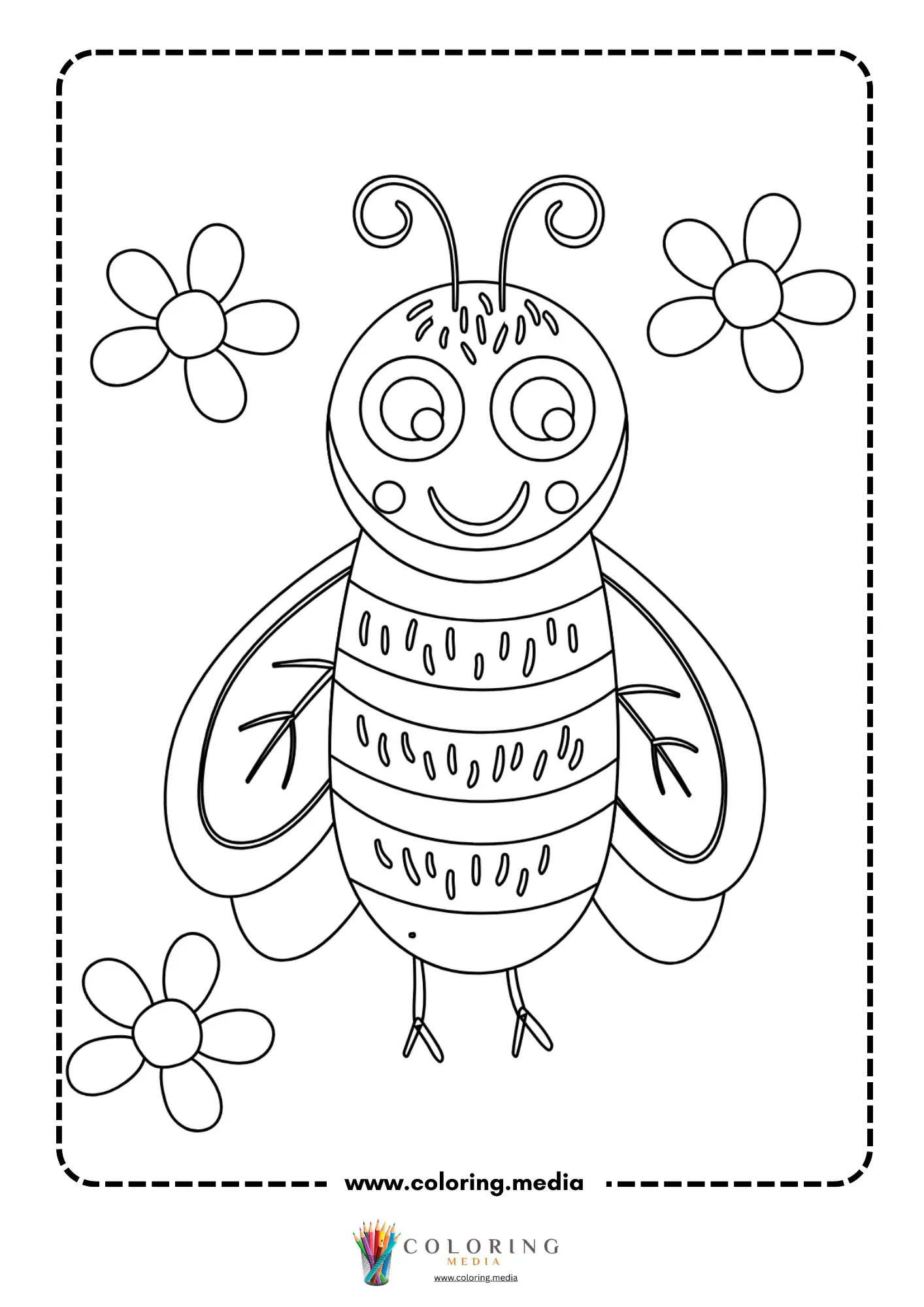 Ladybug with heart decorations