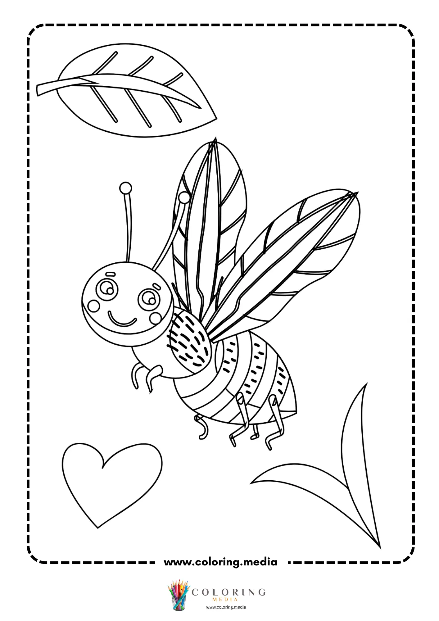 Caterpillar with detailed body segments