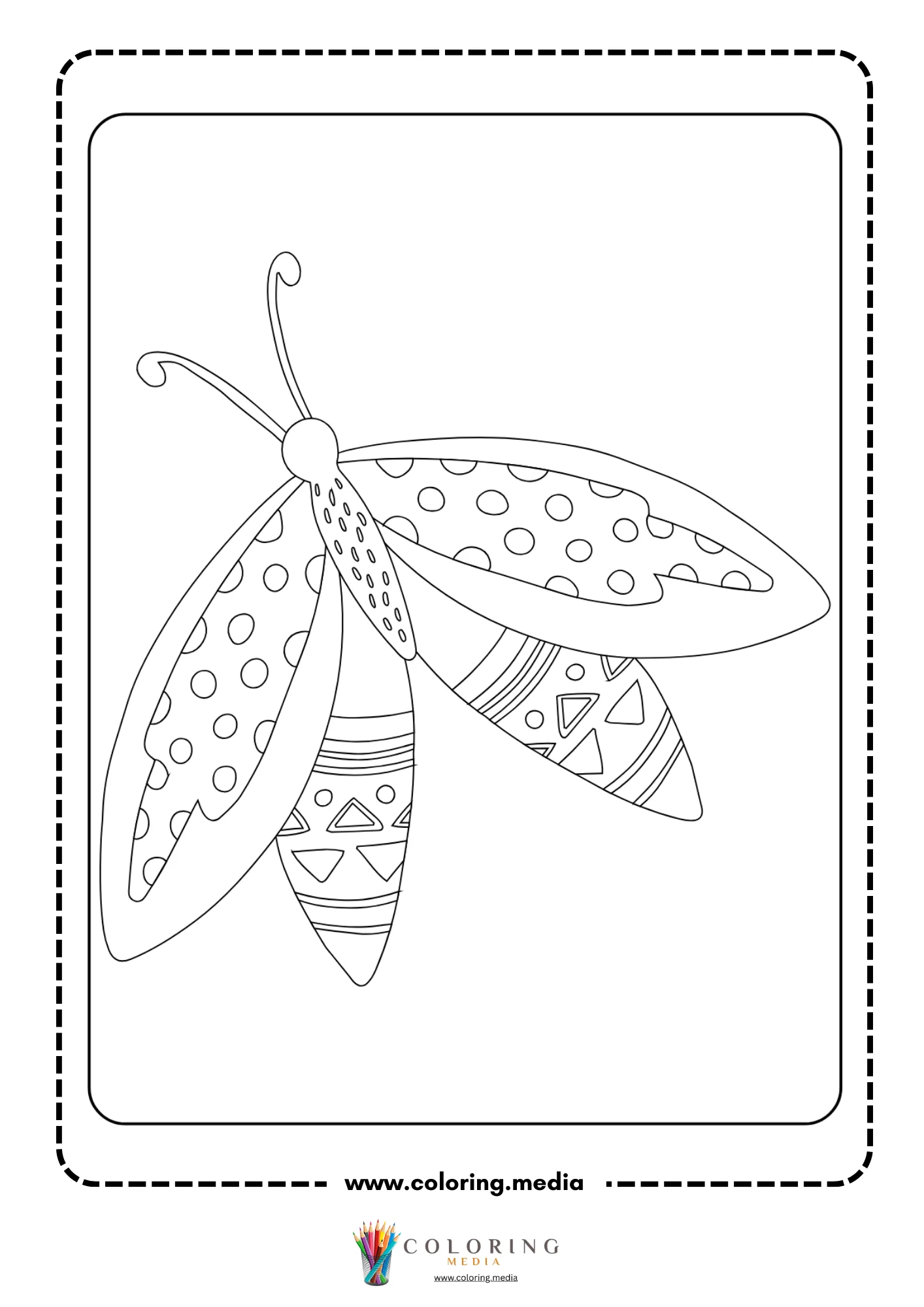 Simple single butterfly outline