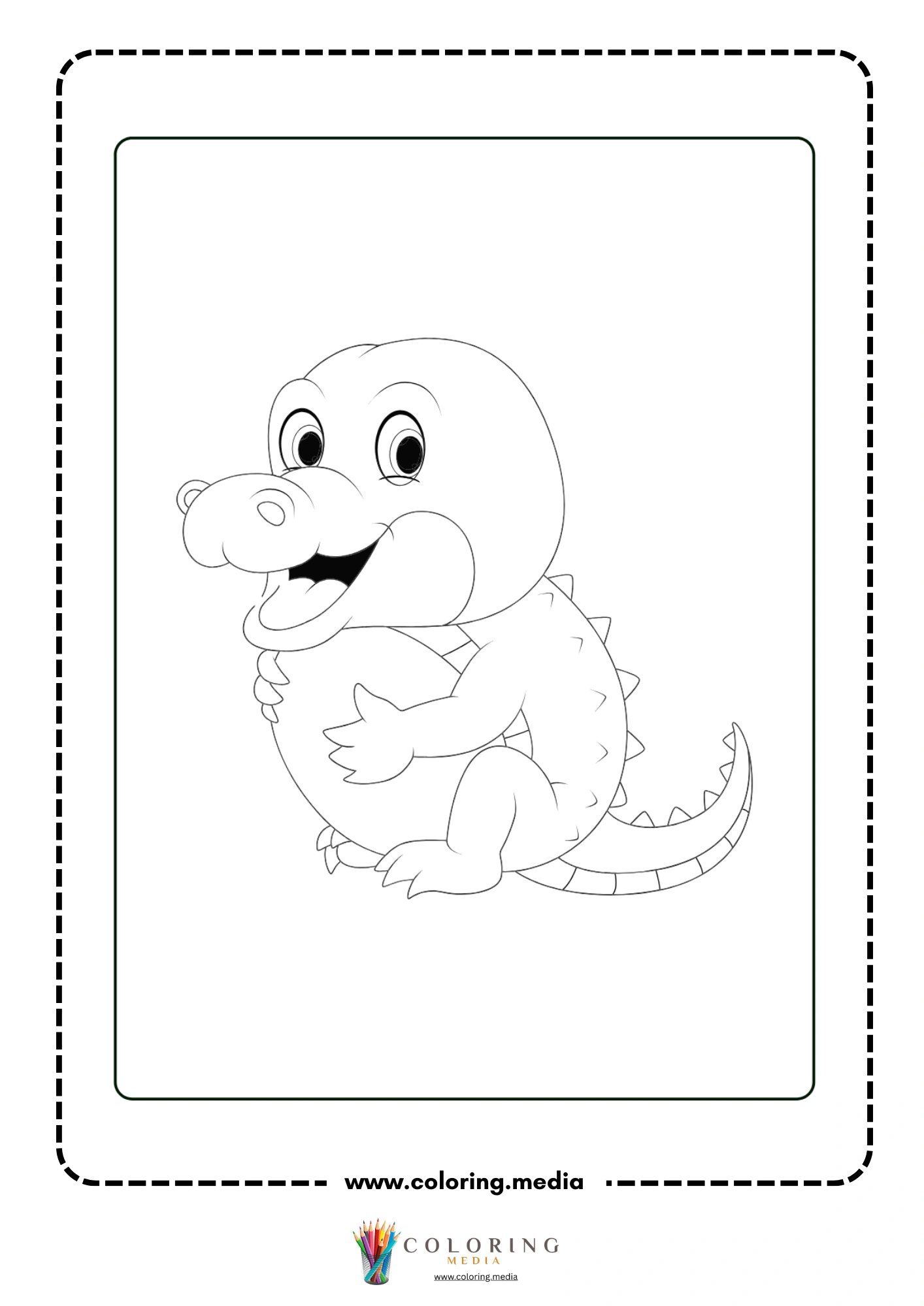 Crocodile with detailed scale texture