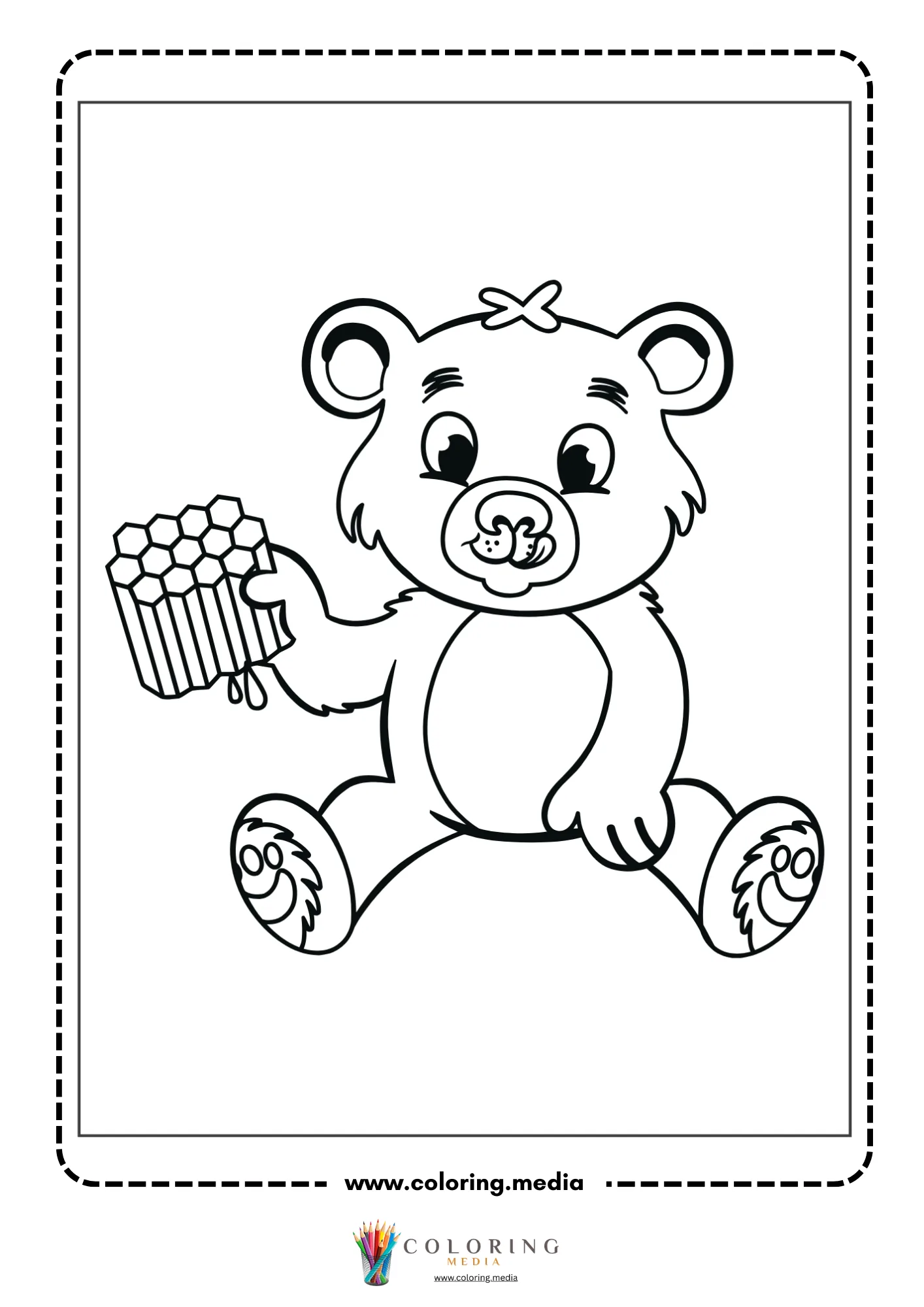 Bear dressed in an elegant ball gown