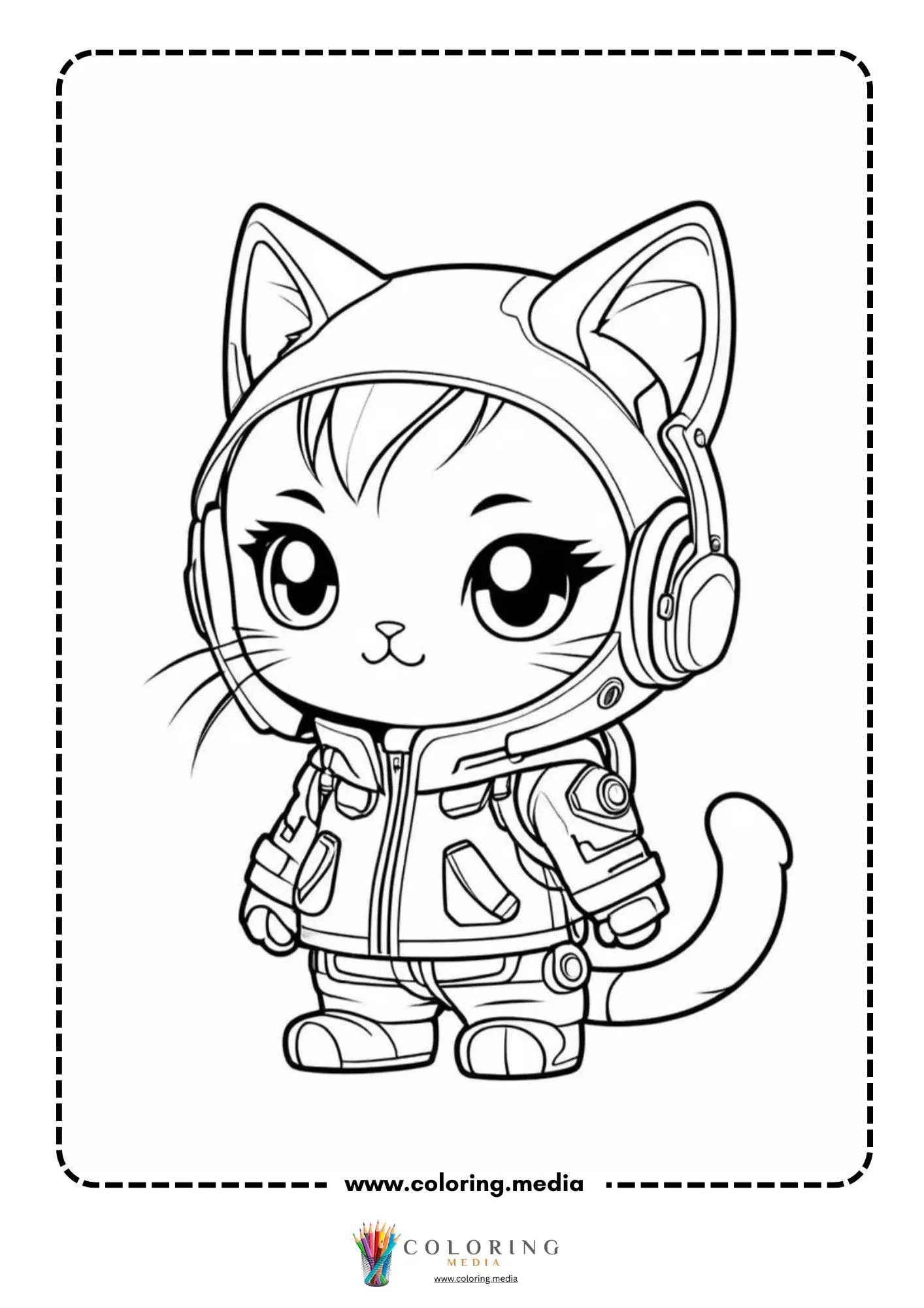 Anime character showing a cat tail