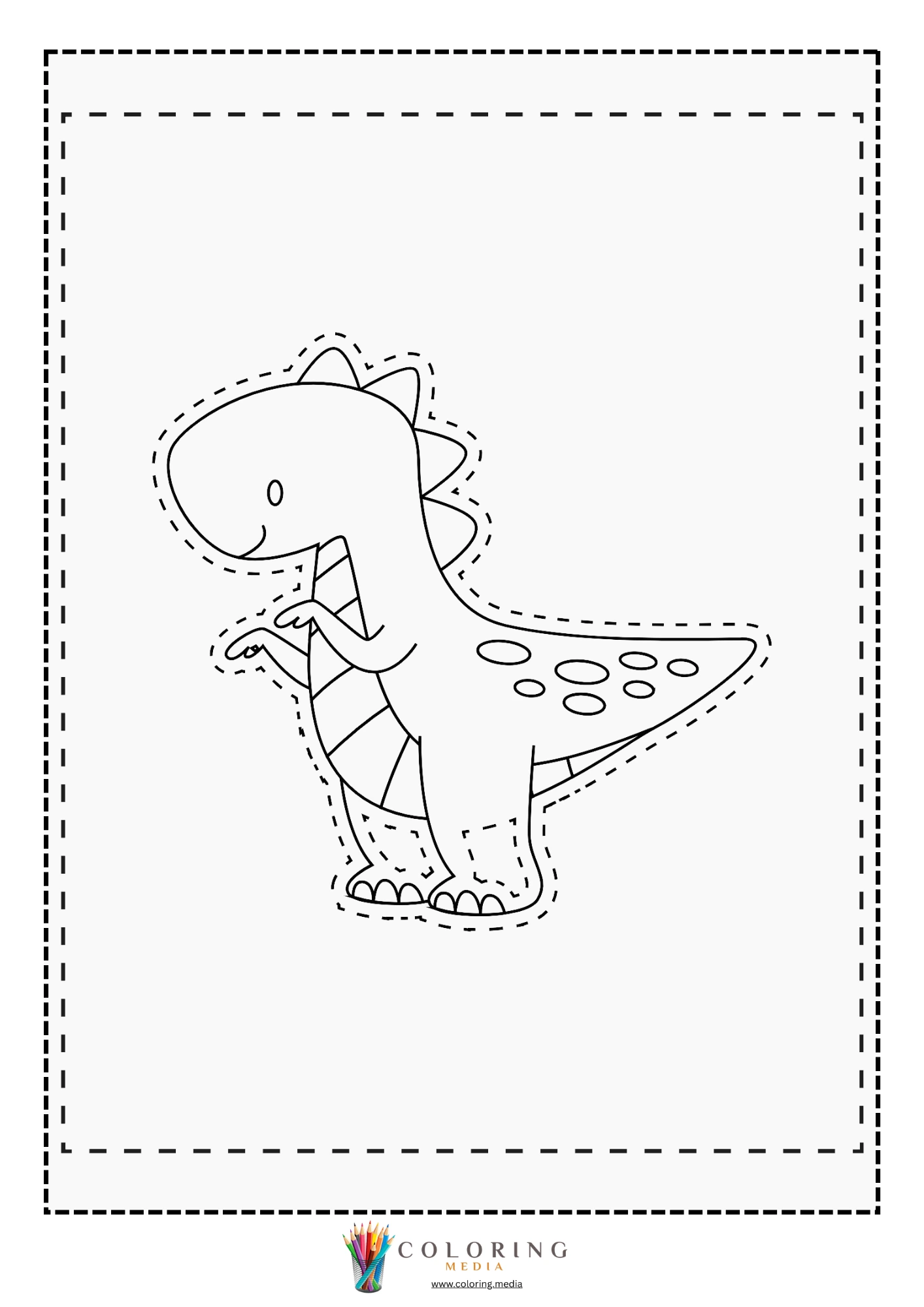 T-rex type dinosaur standing upright