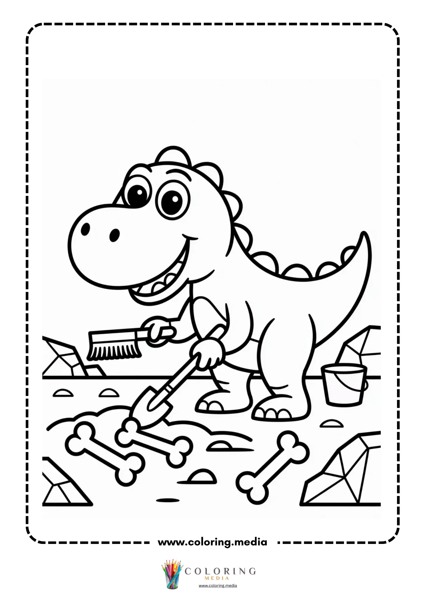 Dinosaur dressed in a smart suit