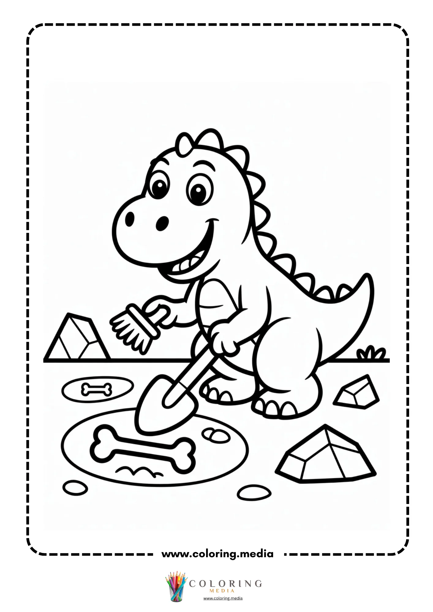Dinosaur wearing cool sunglasses