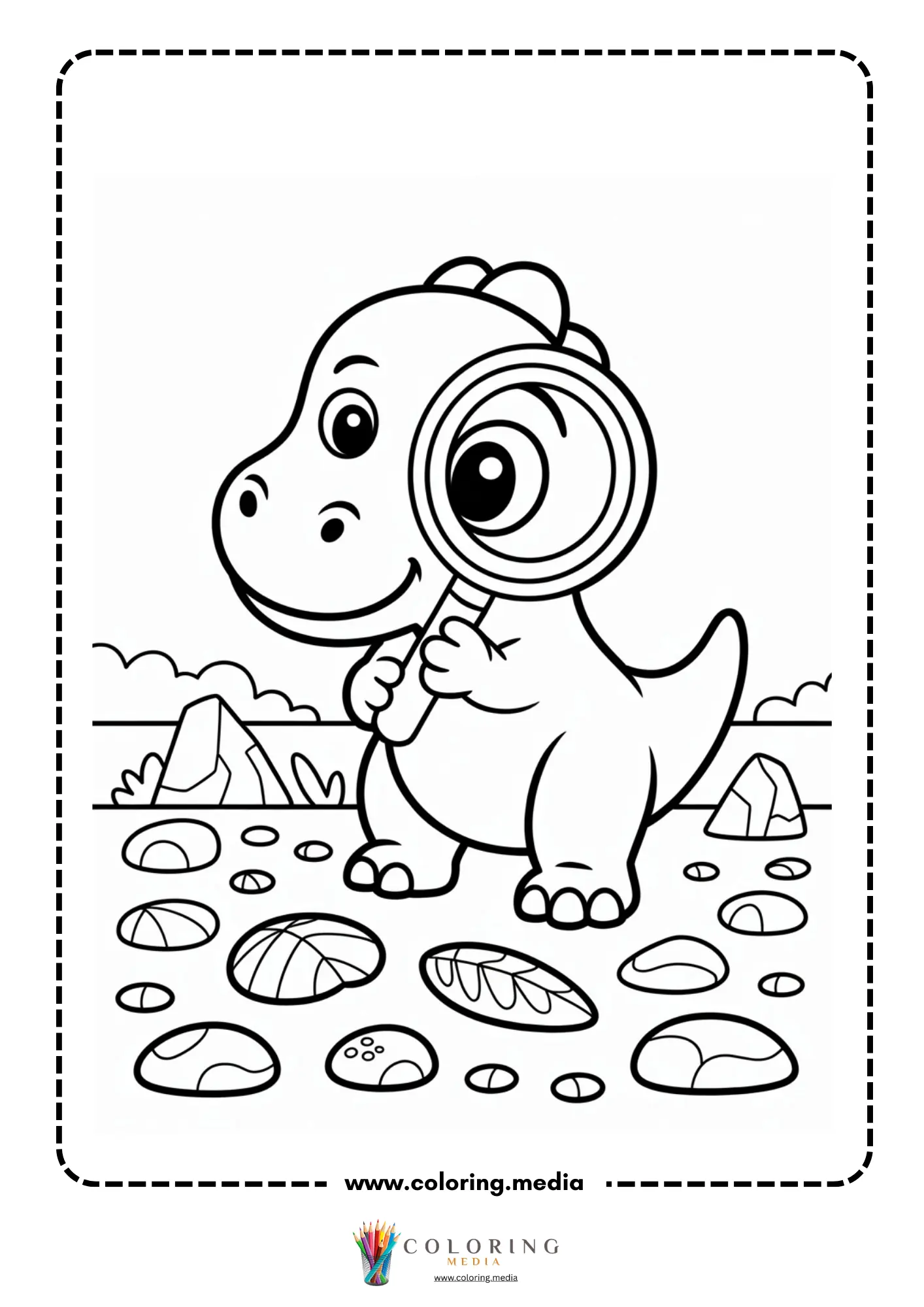 Dinosaur in a themed party outfit