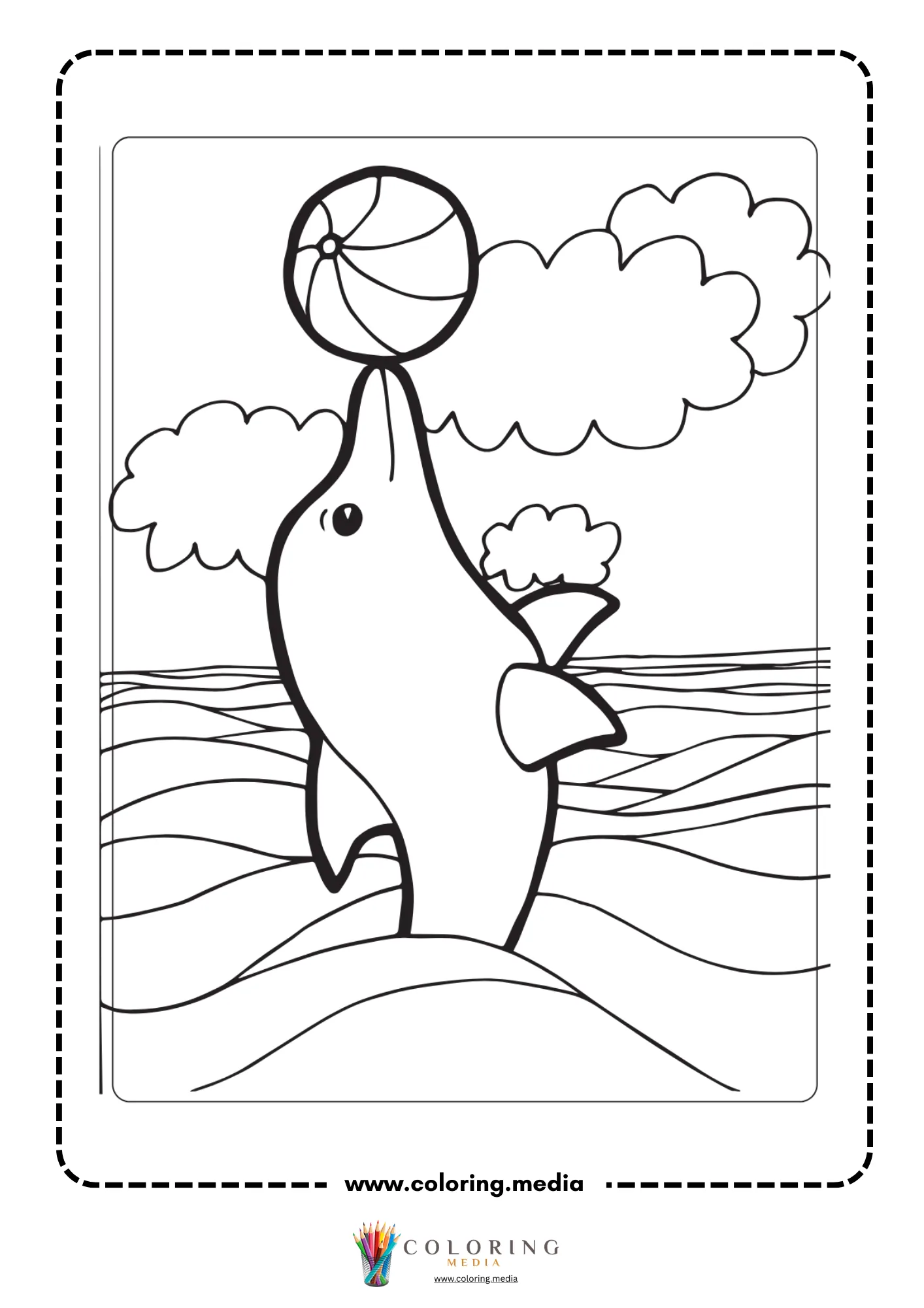Ocean scene with fish and coral