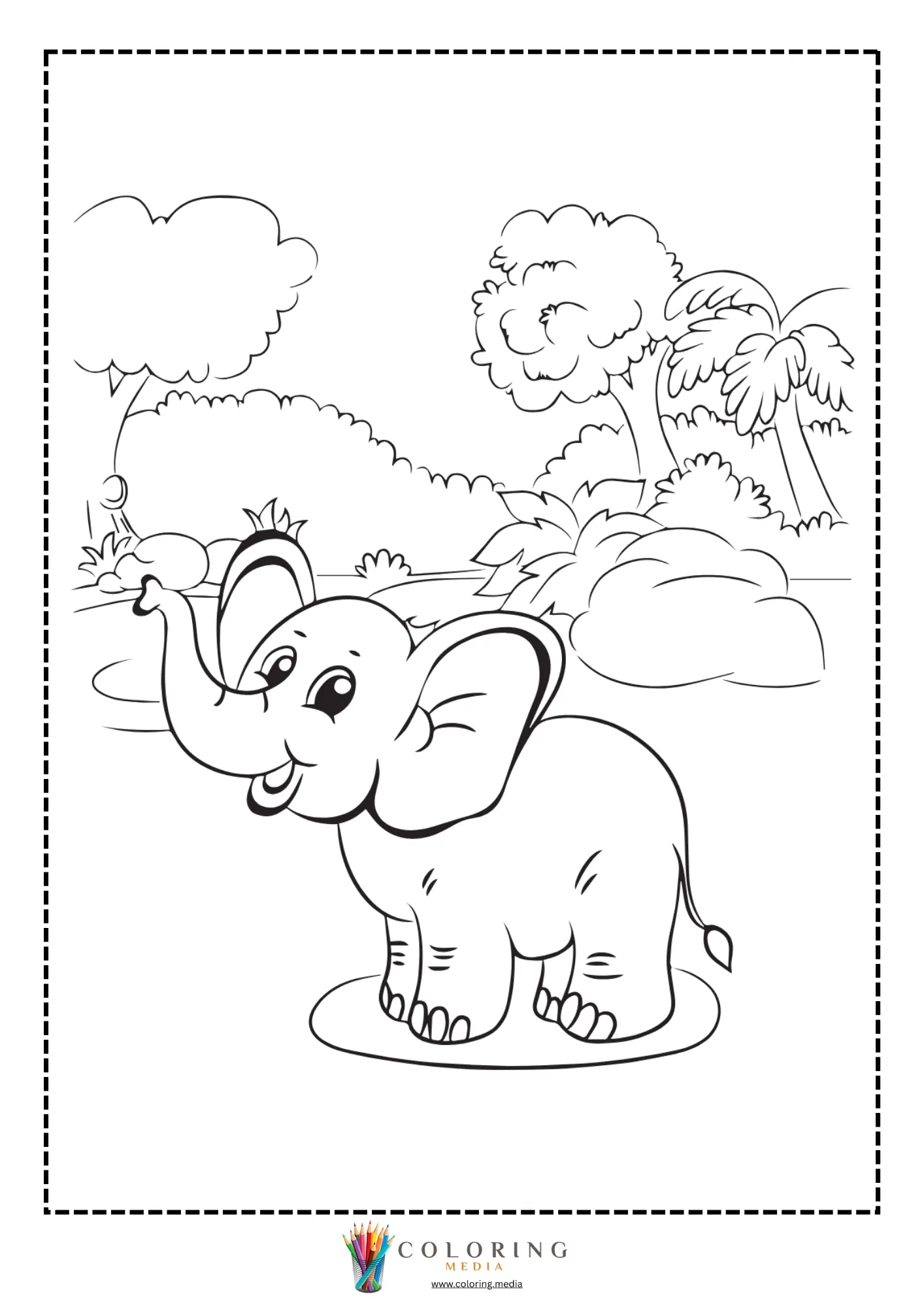 Elephant family with baby between them