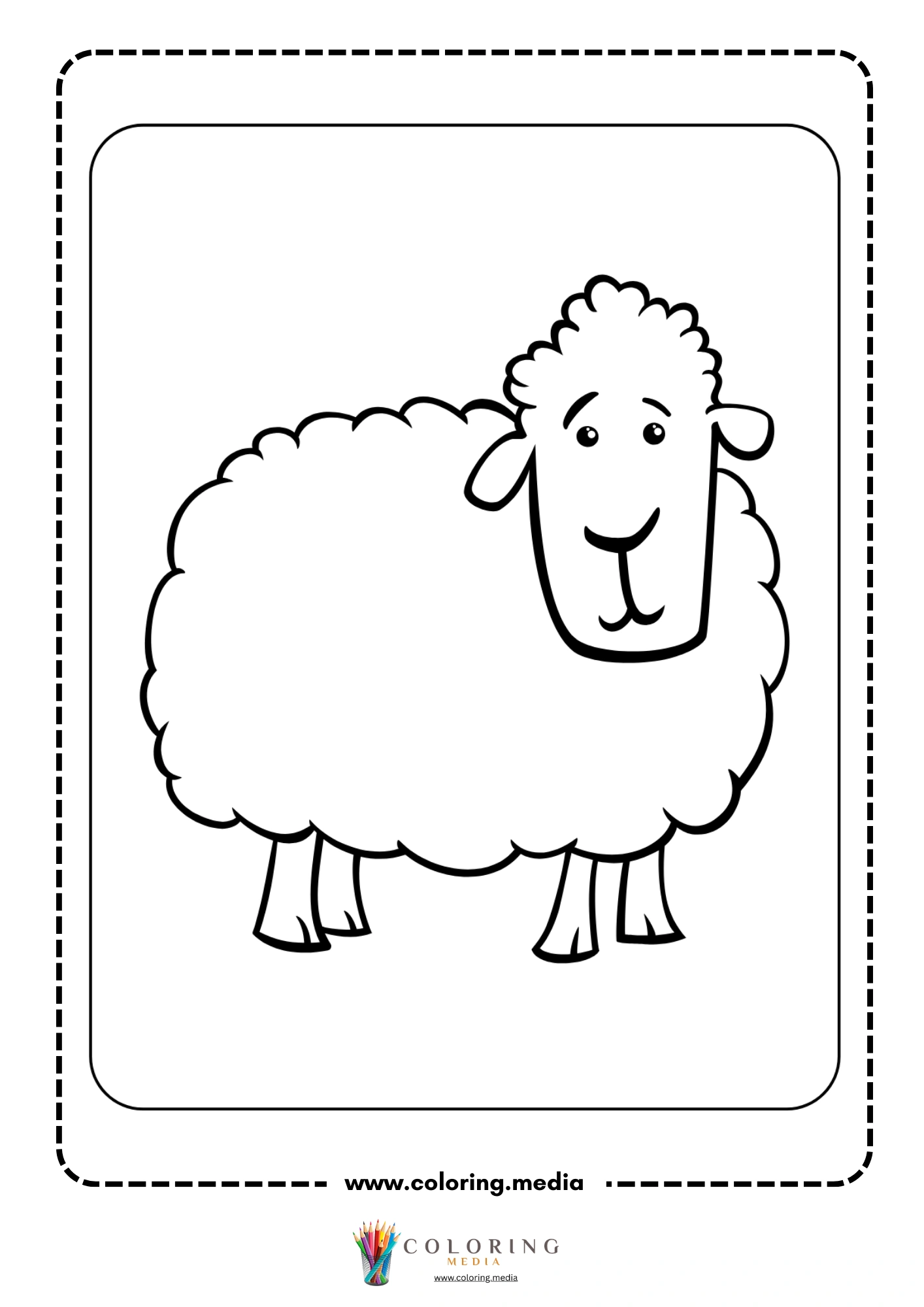 Fluffy sheep standing in a field