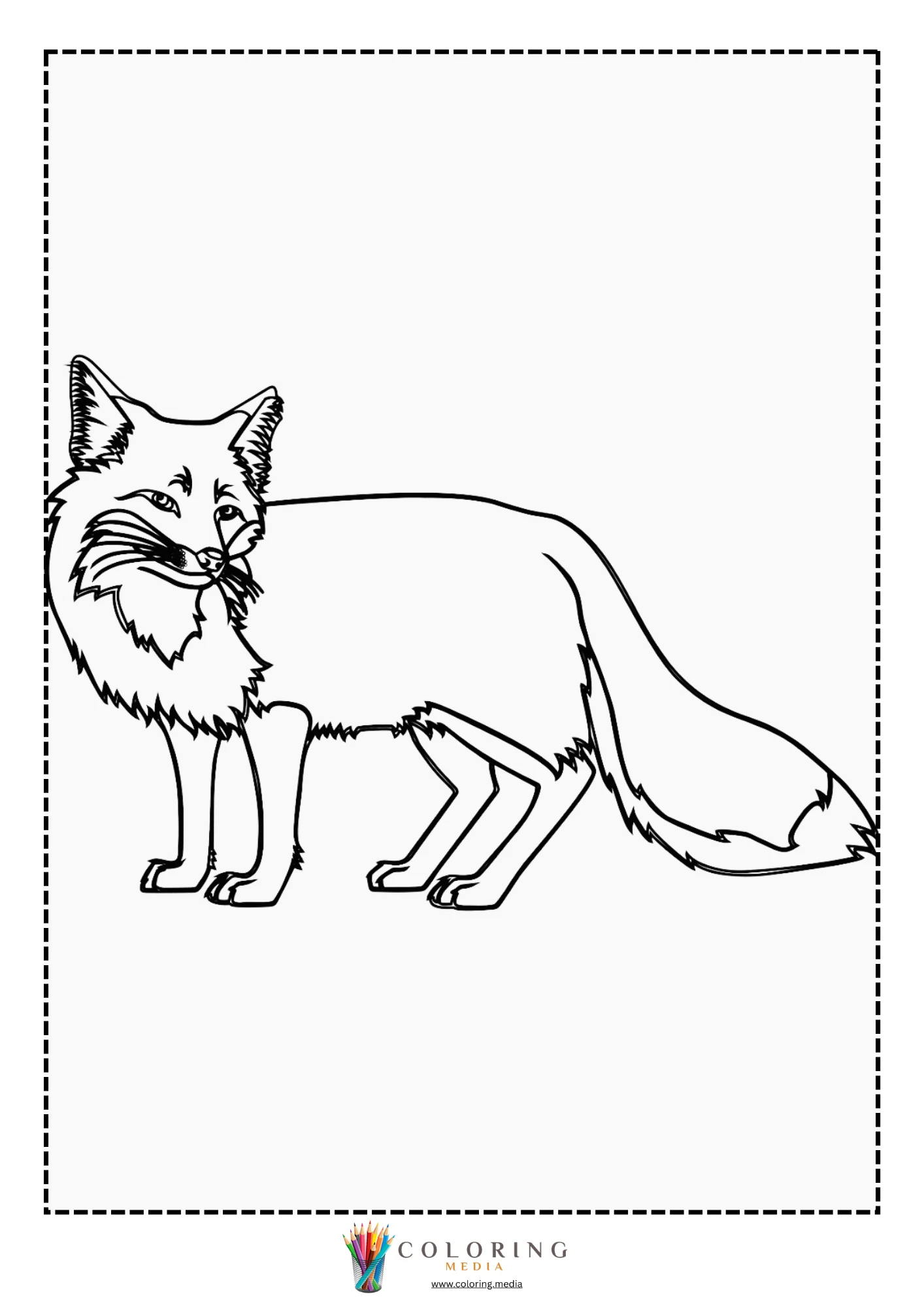 Fox in a woodland nature scene
