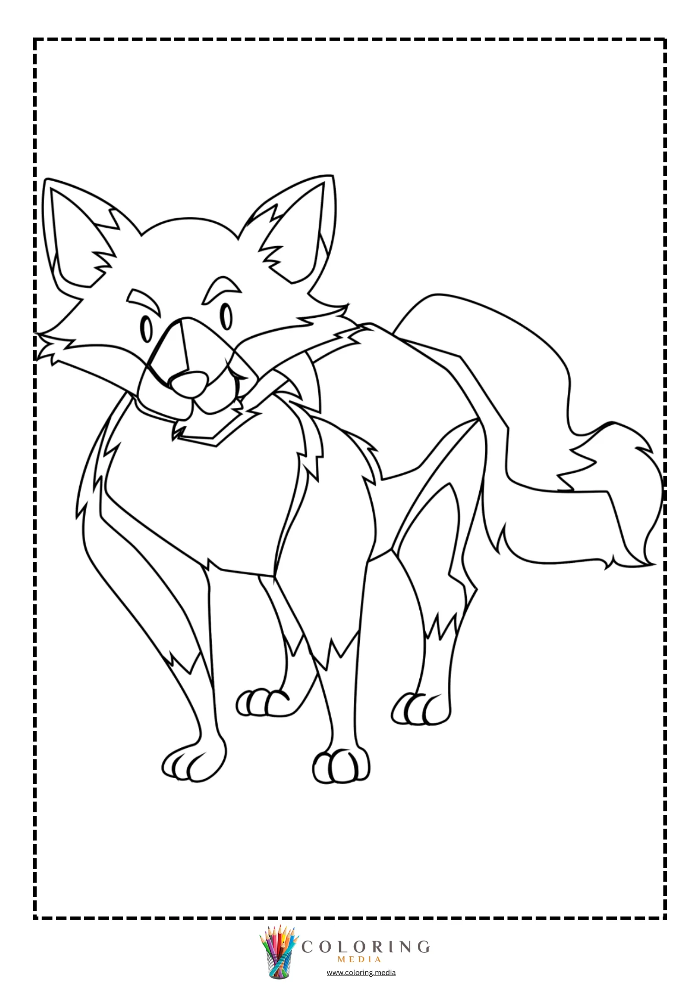 Fox lying down on the ground
