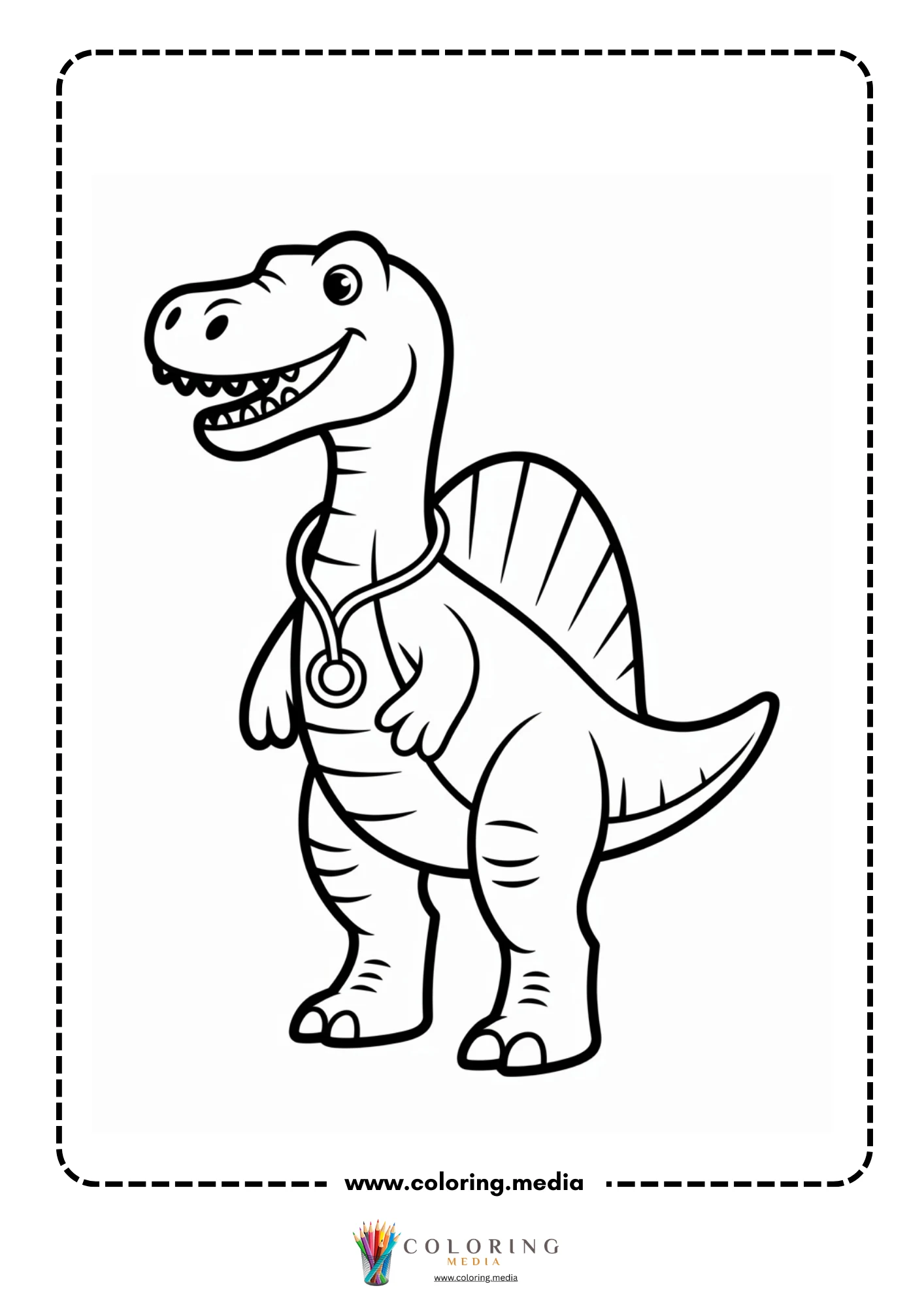 Spinosaurus with a backpack on