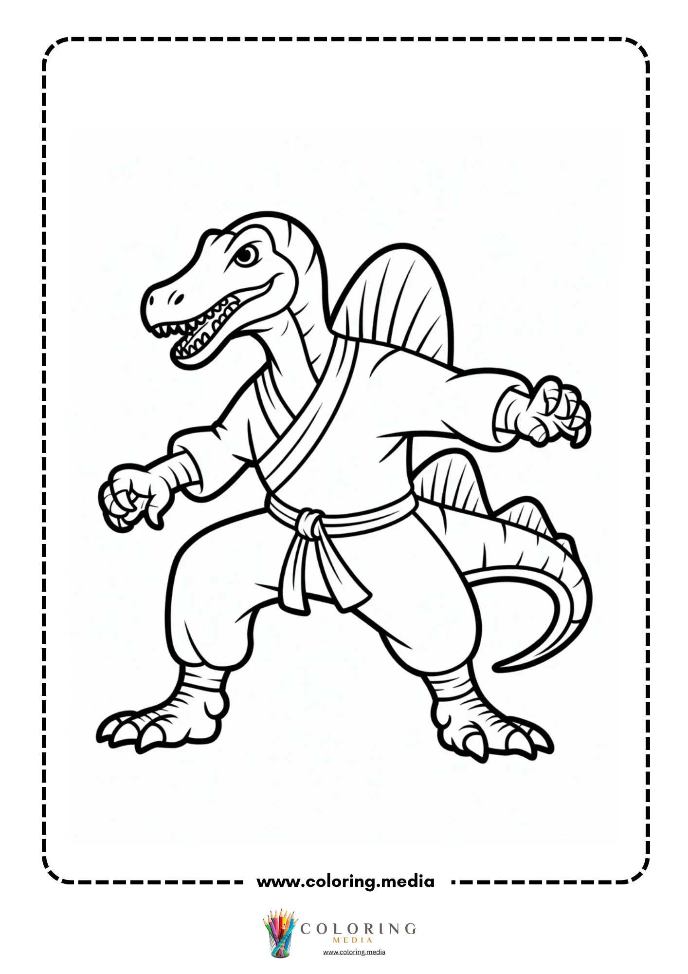 Spinosaurus in a final standing pose