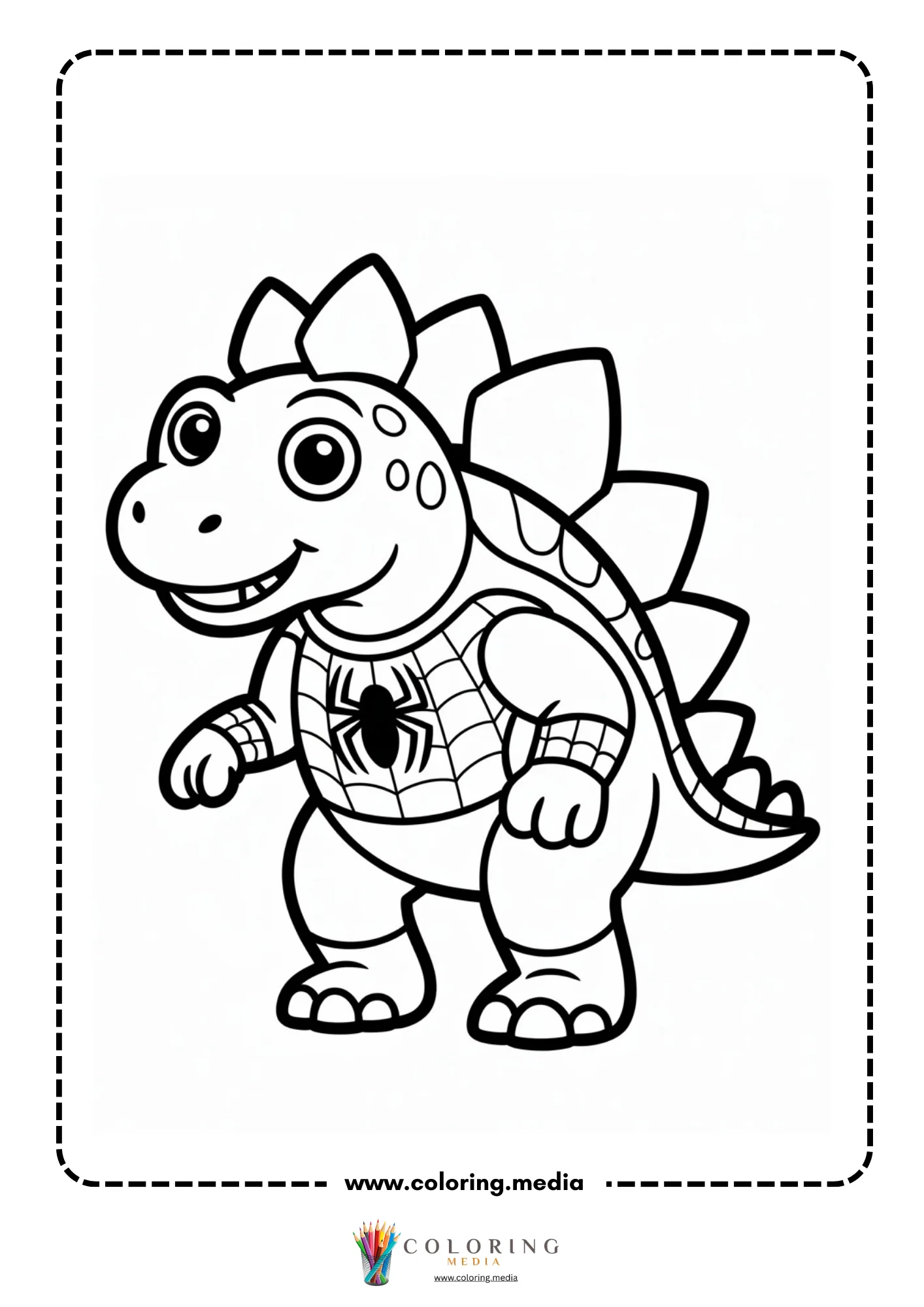 Stegosaurus in a full costume outfit
