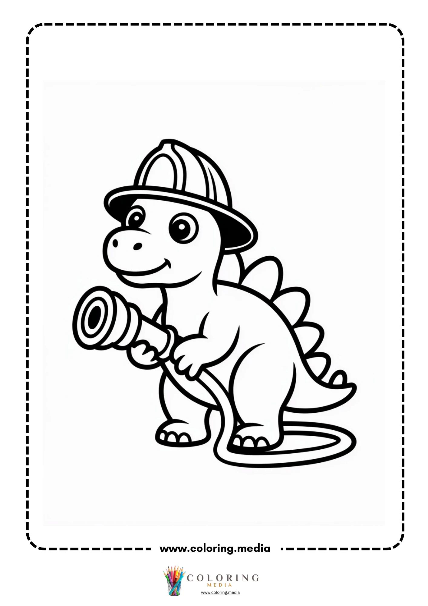 Stegosaurus dressed as a detective