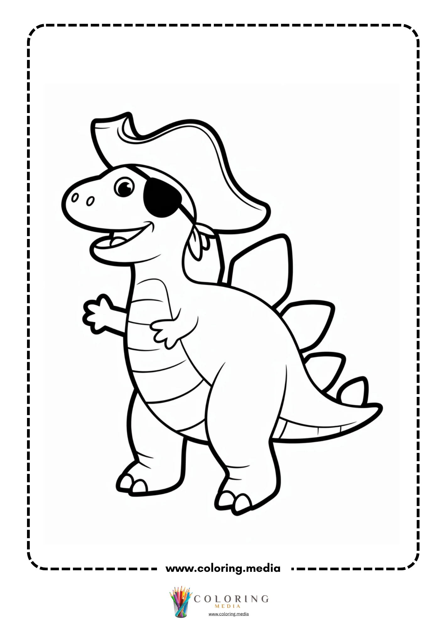Stegosaurus in a fancy themed outfit