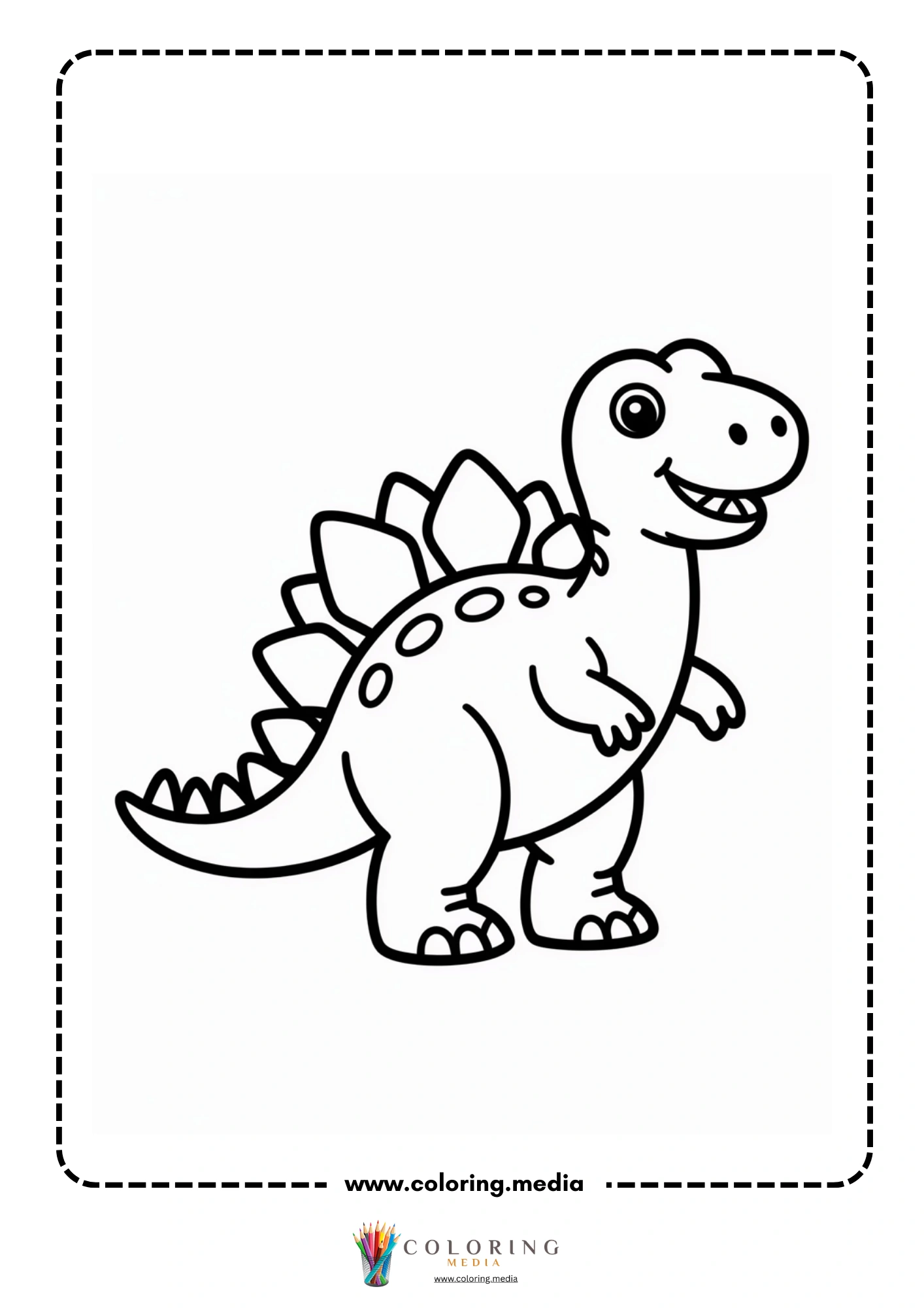 Stegosaurus wearing a chef hat