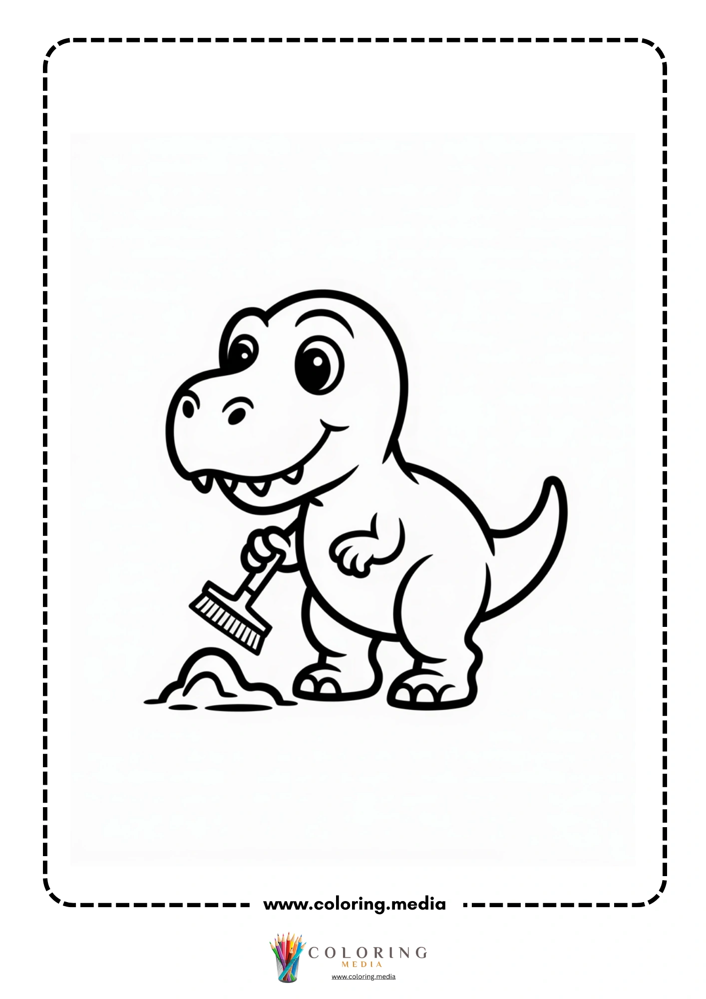 T-rex surrounded by gift boxes