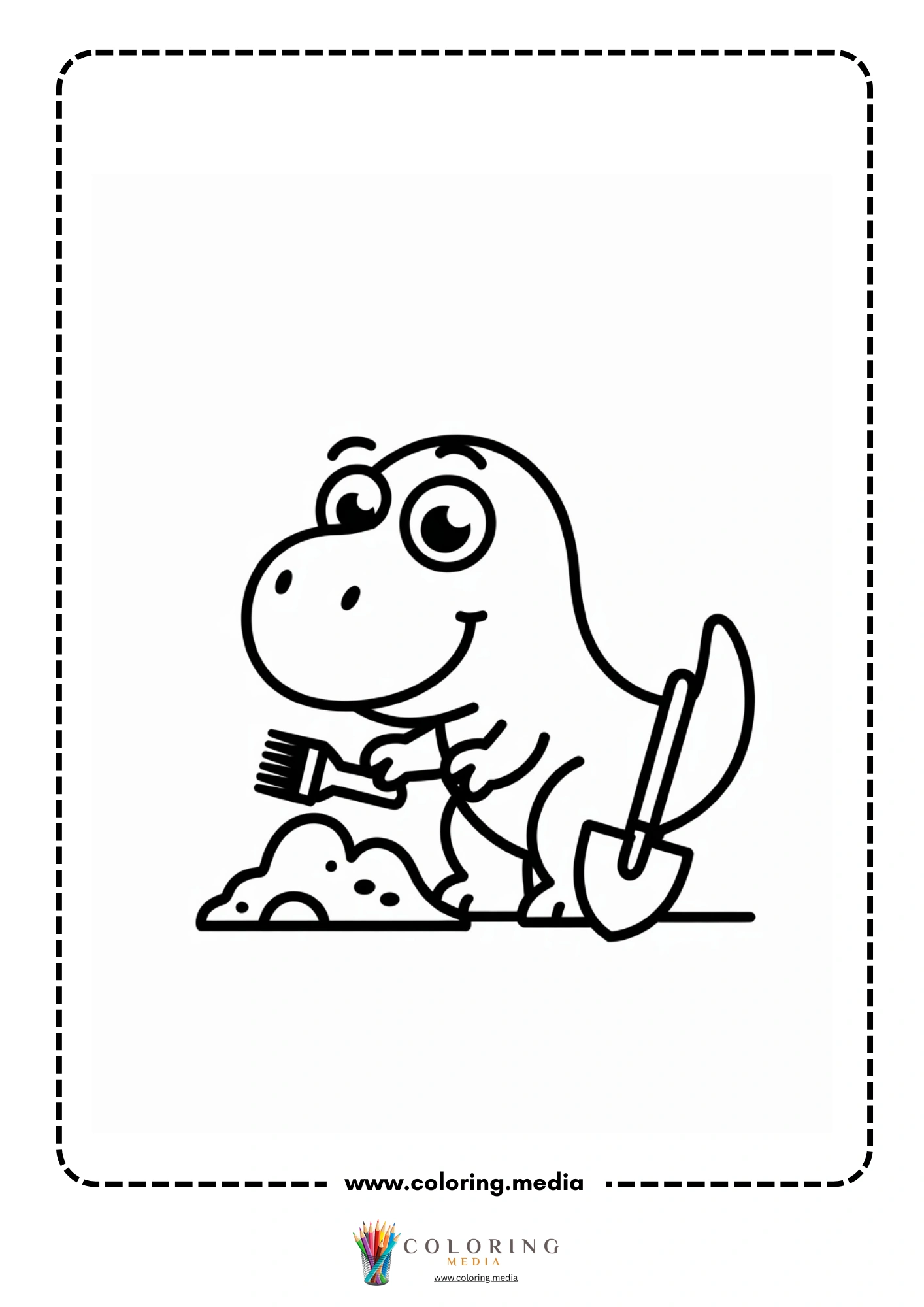 T-rex in a bubble bath scene