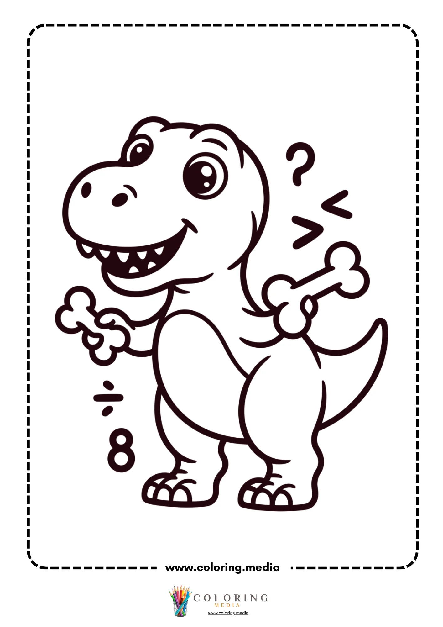 T-rex dressed in a formal suit