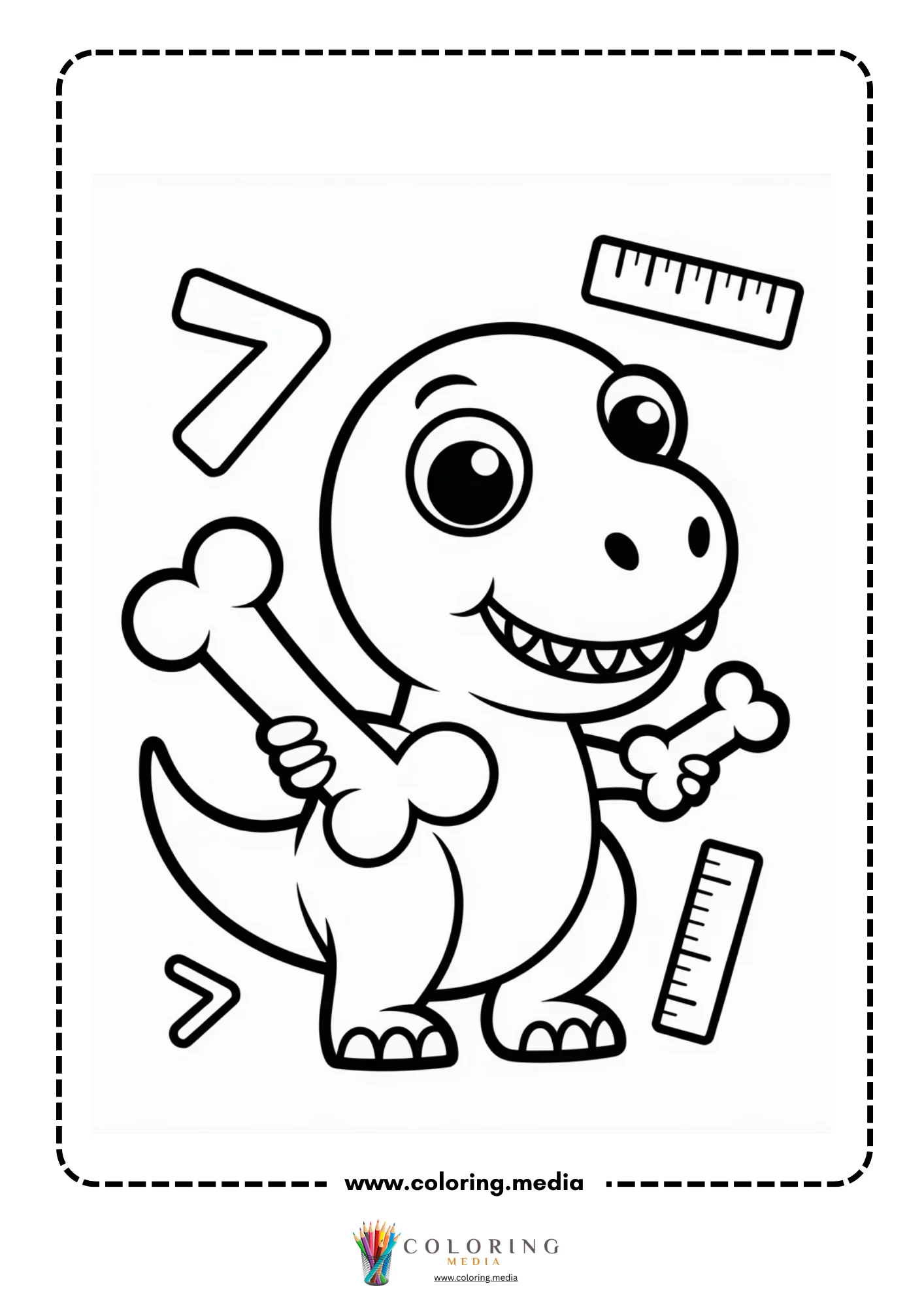 T-rex wearing a stylish hat