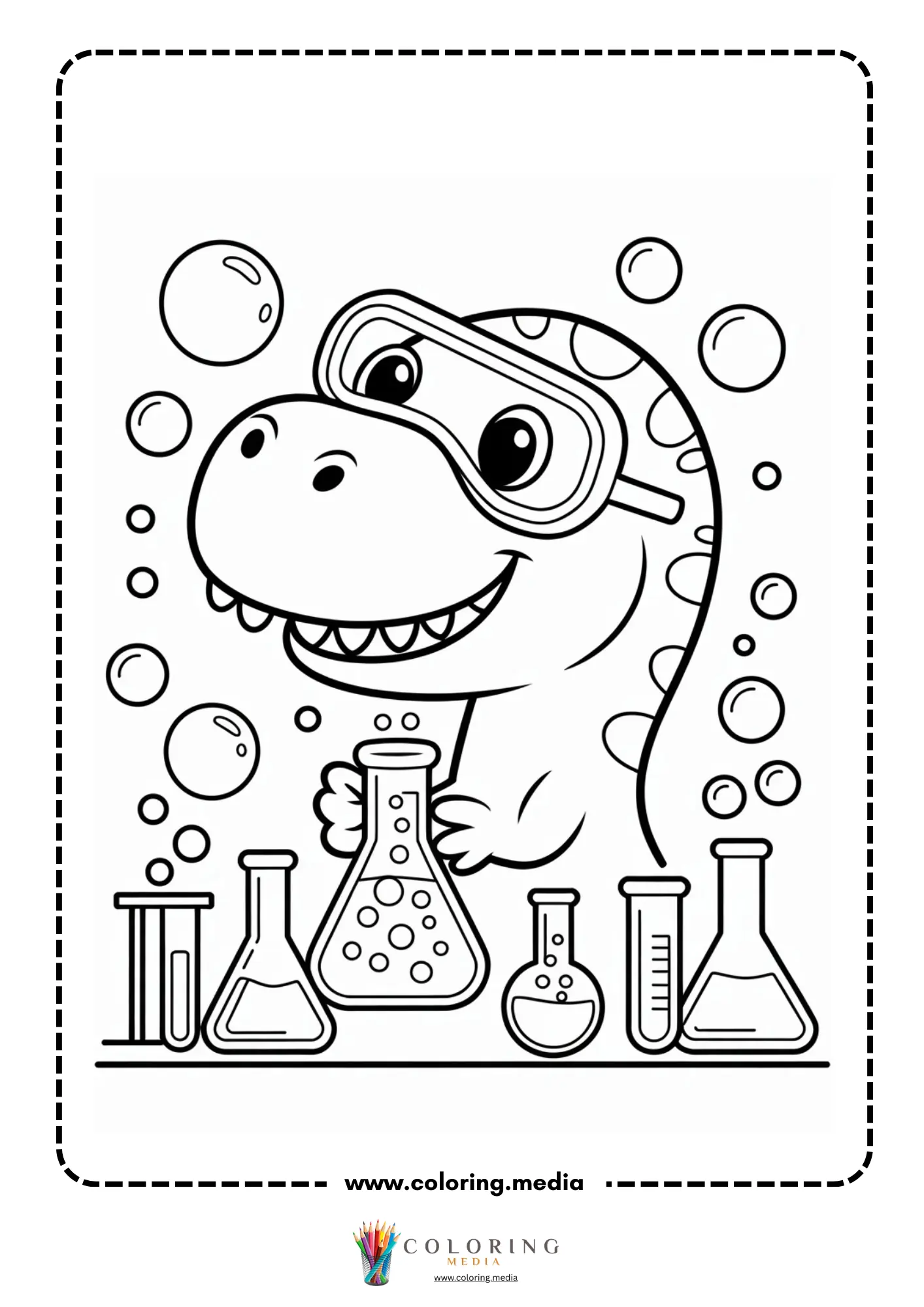 Simple t-rex dinosaur outline