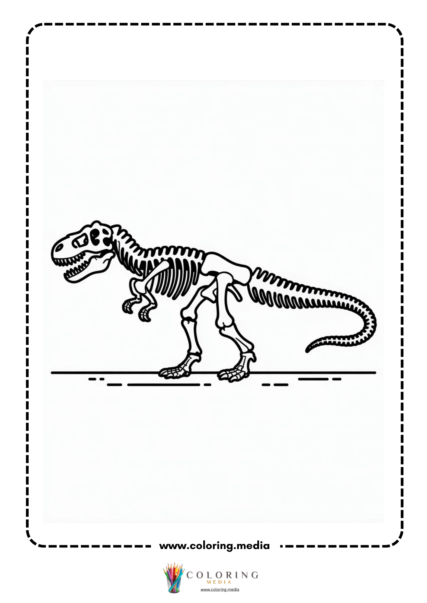 T-rex sitting down calmly
