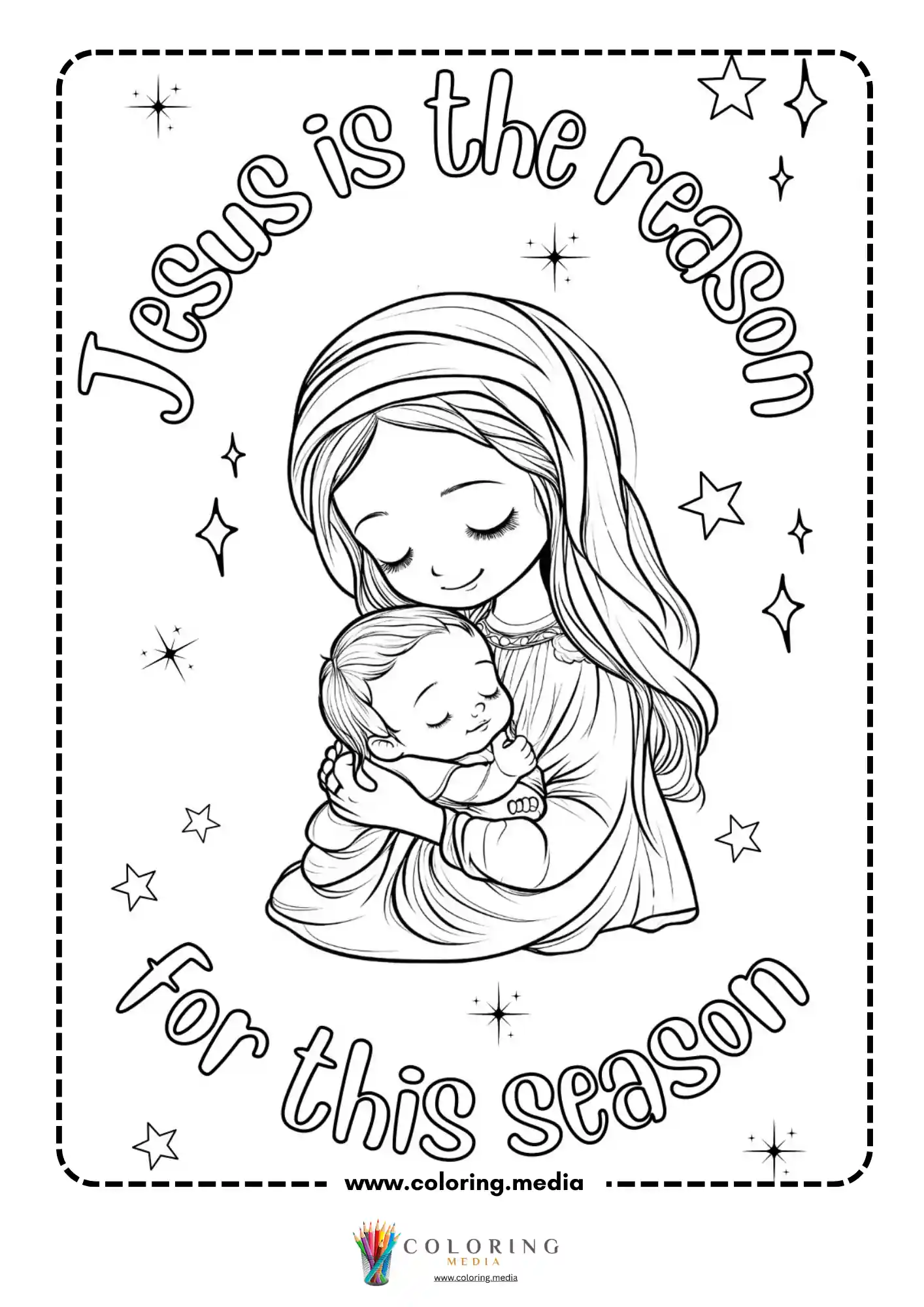 Three wise men with Silent Night verse