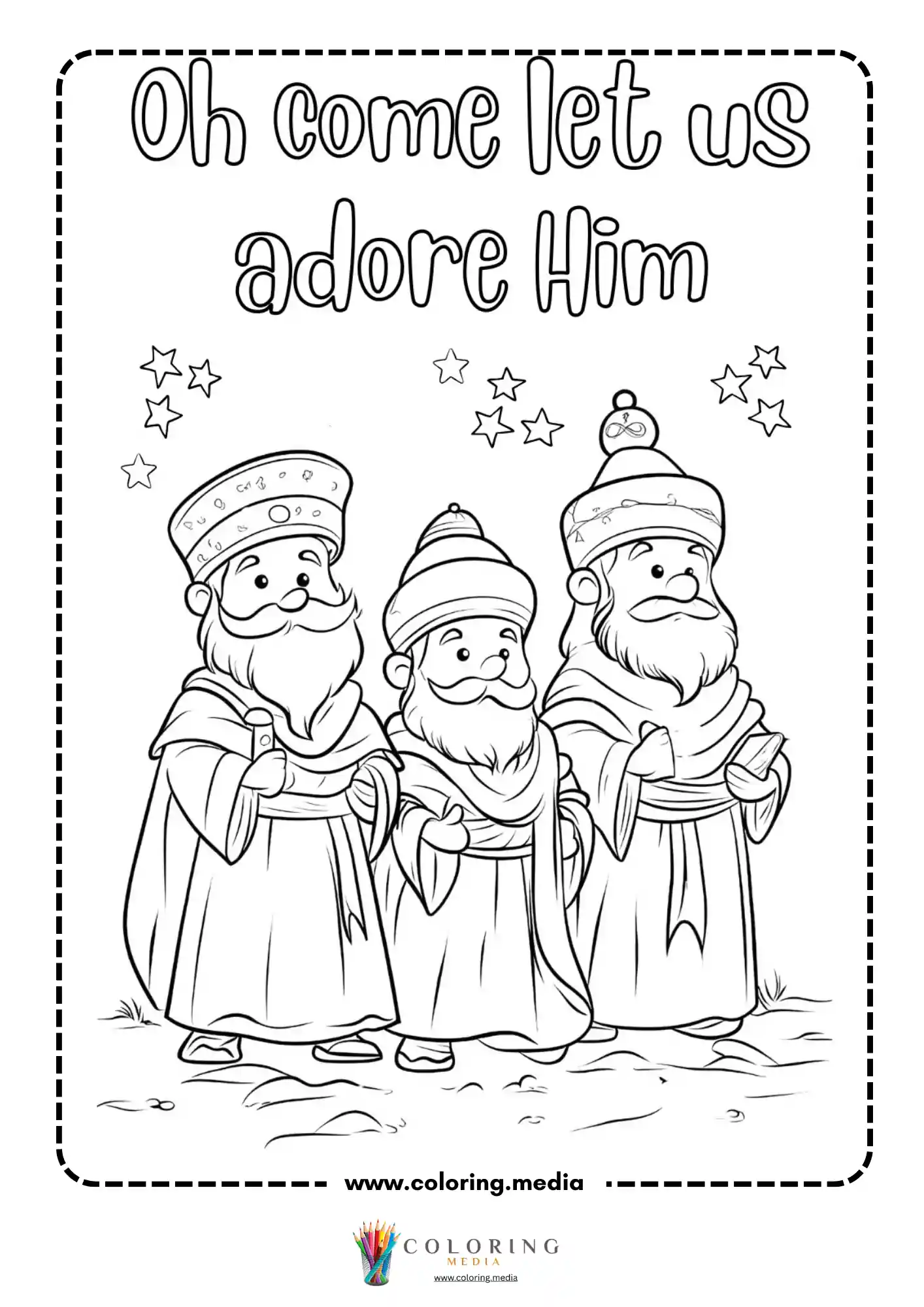 Star scene Jesus Christ the King is born