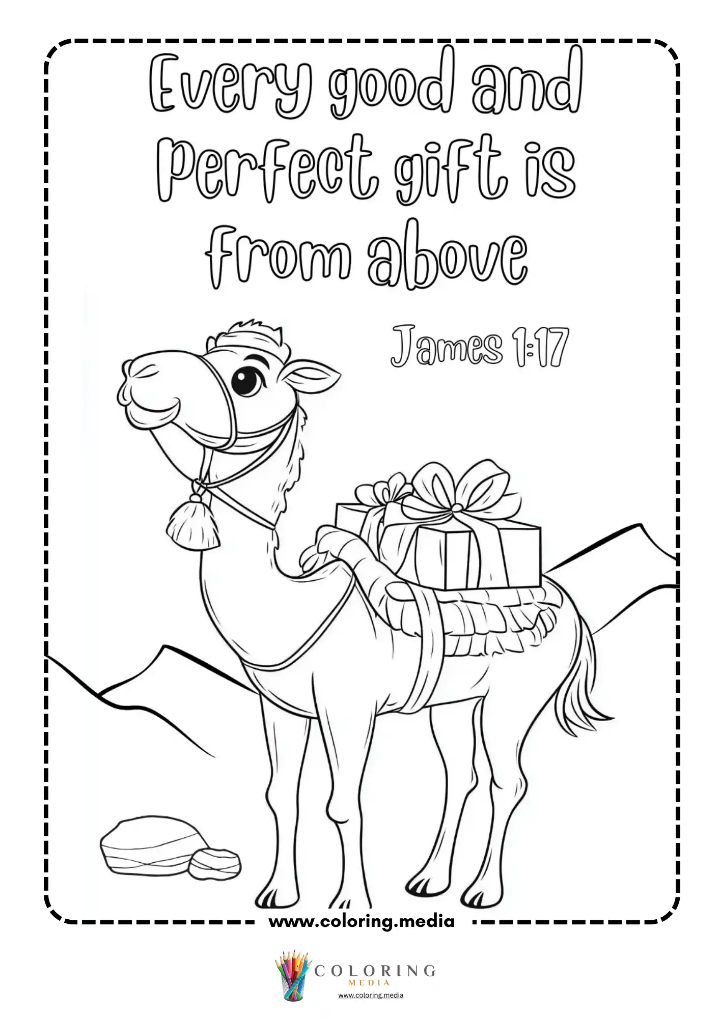 Mary holding baby Jesus with verse