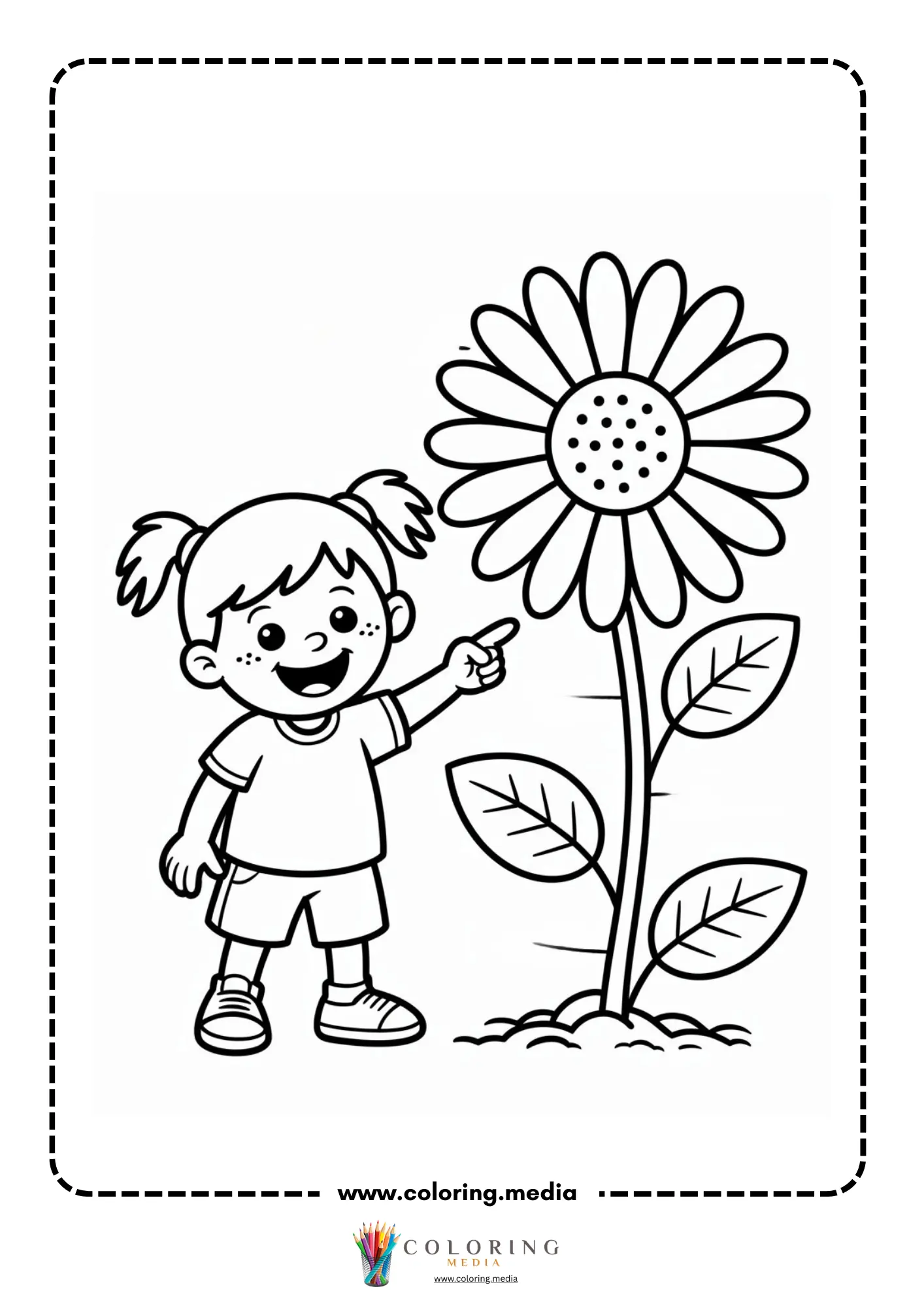 Children exploring flower parts together