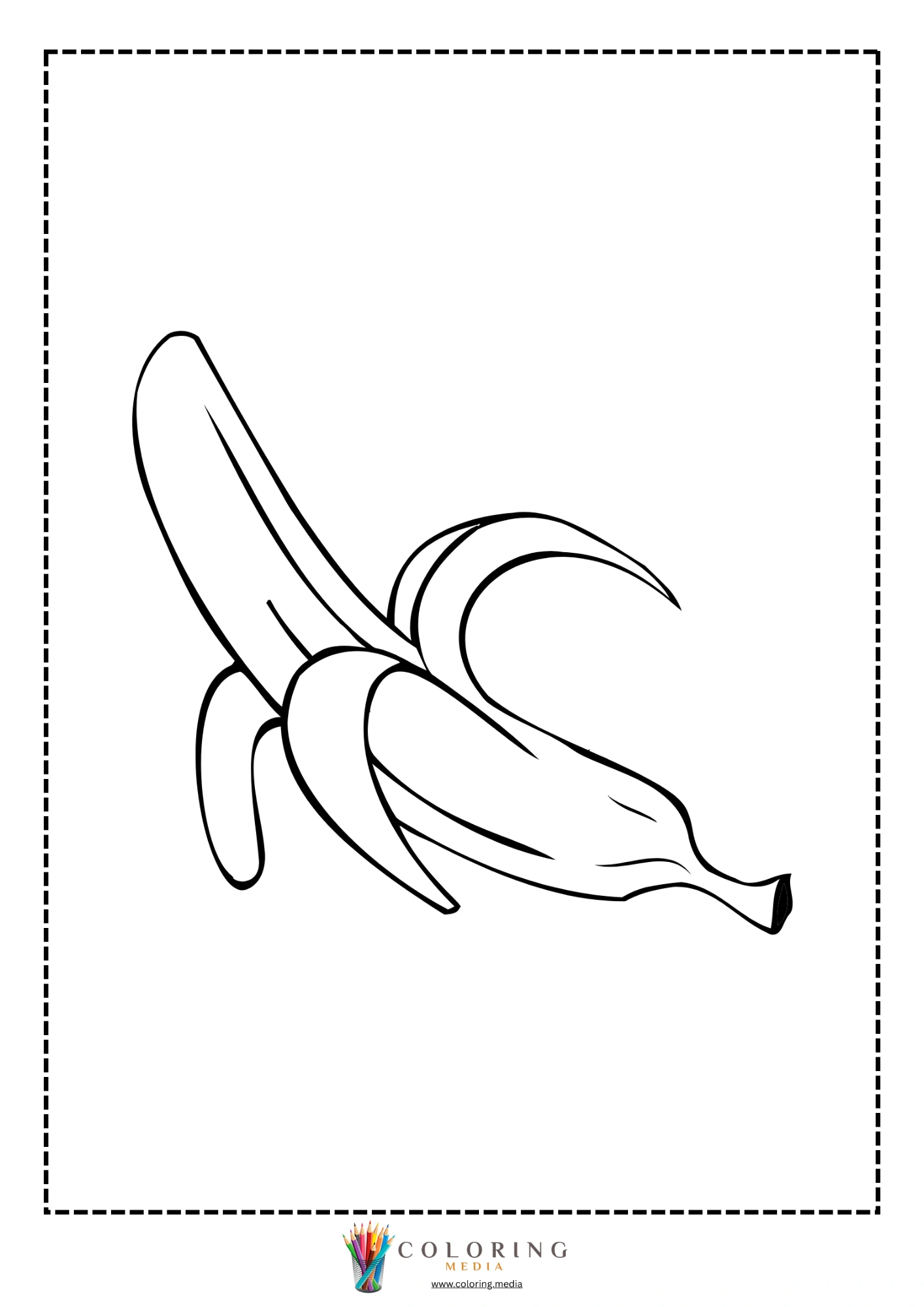 Peeled banana fruit