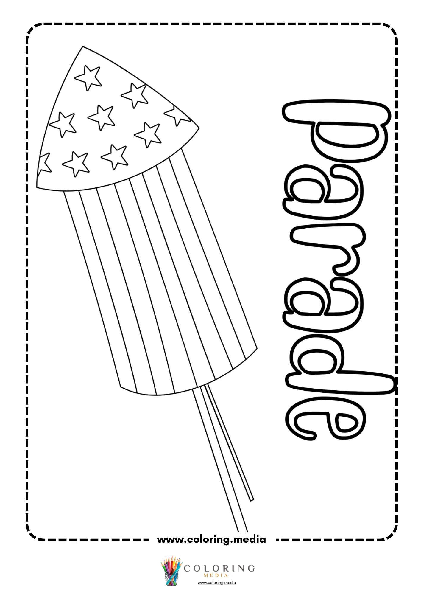 Patriotic popsicle with badge text