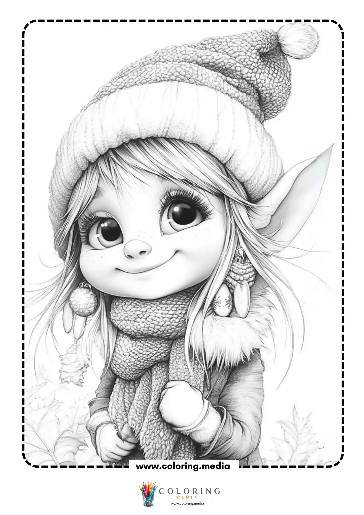 Elf portrait with pointed ears