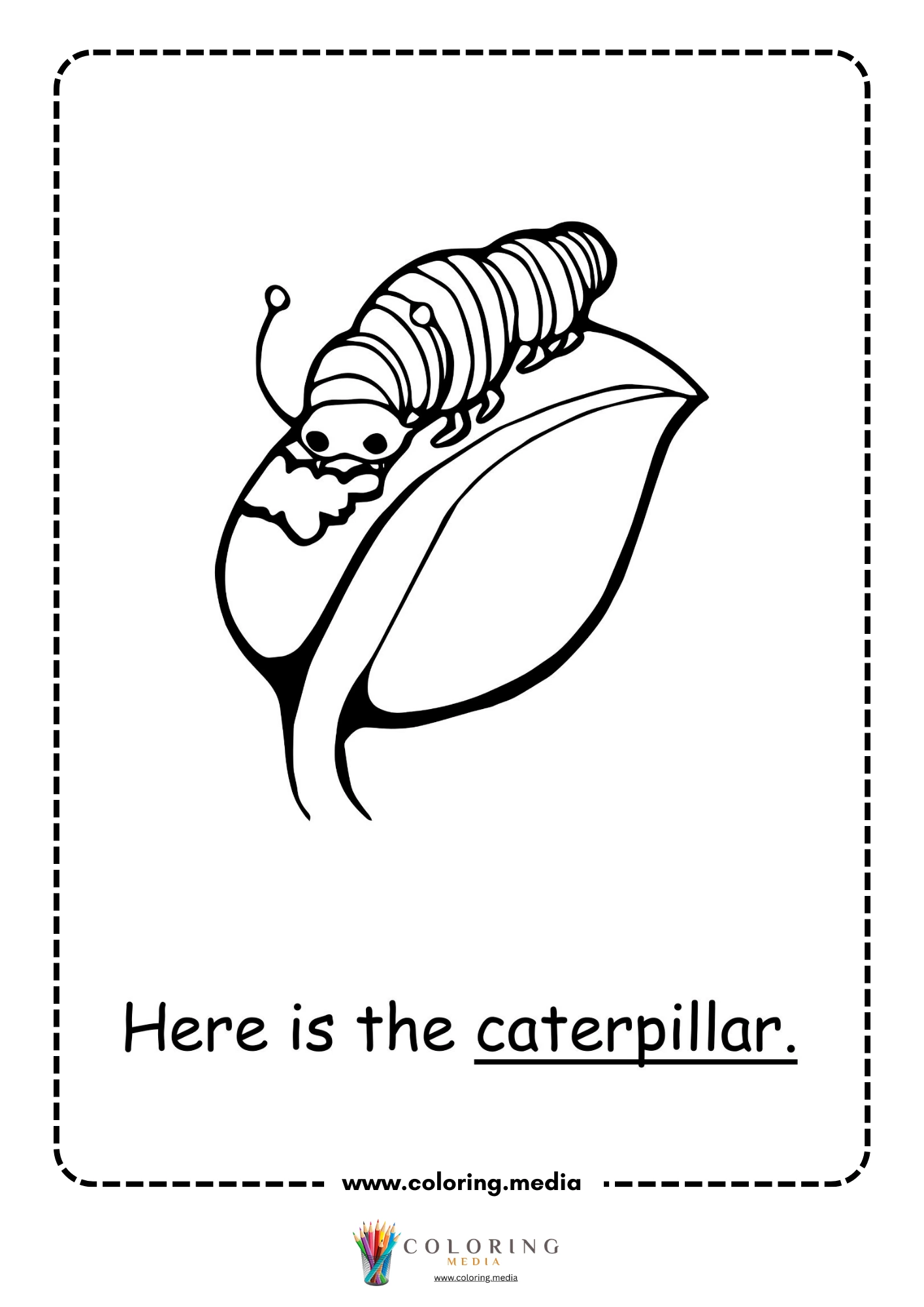 Here is the caterpillar worksheet