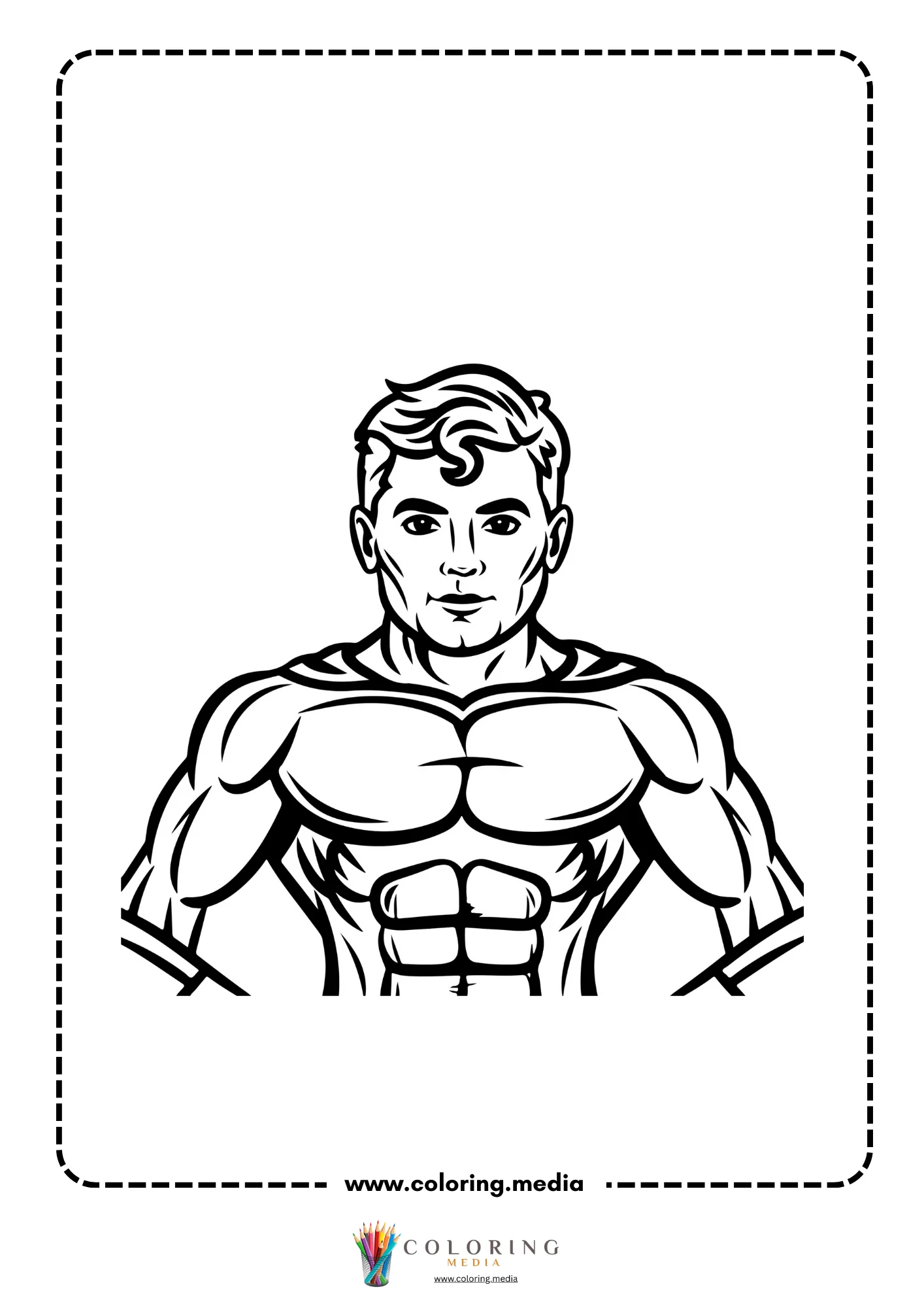 Muscular human body